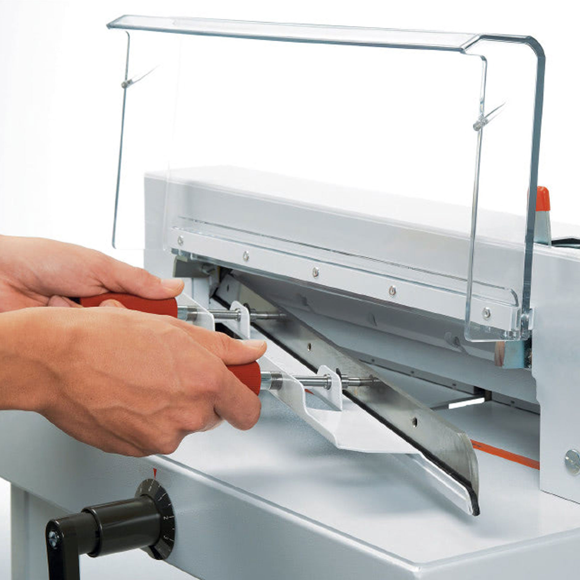 ideal 4305 stapelschneider-sicherer messerwechsel ideal 4305 stapelschneider - sicherer messerwechsel