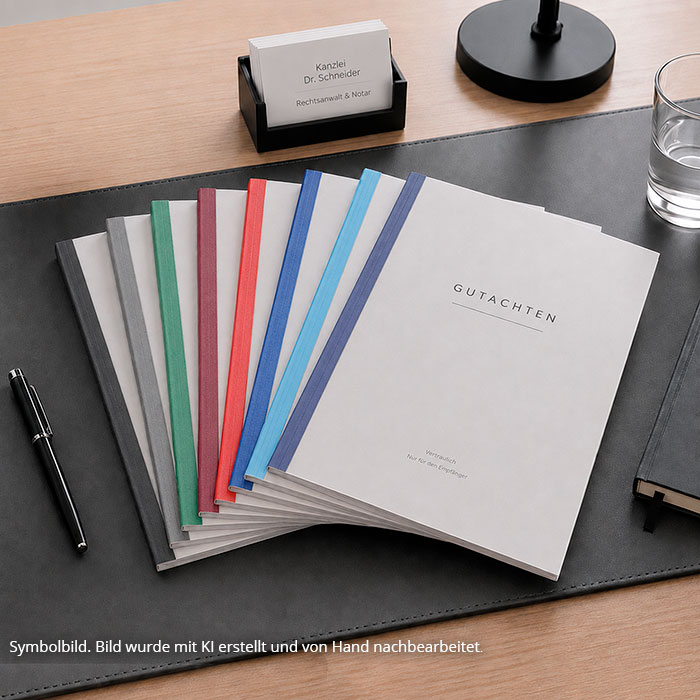 BINDOMATIC Mappen, Bindemappen und Covers Beispielansicht von BINDOMATIC Mappen, Bindemappen und Covers
