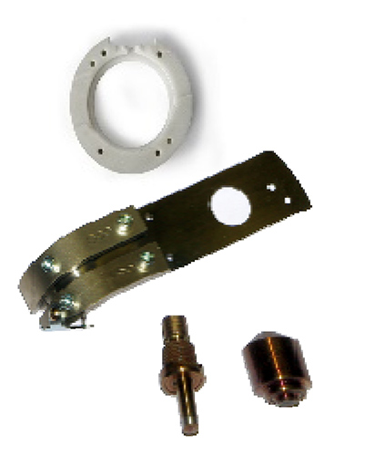HANG Piccolo Werkzeugset zur Umrüstung der Ösengröße HANG Piccolo Umrüstset für andere Ösengrößen, bestehend aus einem runden Einsatz, einer länglichen Metallhalterung und zwei zylindrischen Werkzeugteilen. Das Set ist für die Ösapparate von HANG vorgesehen