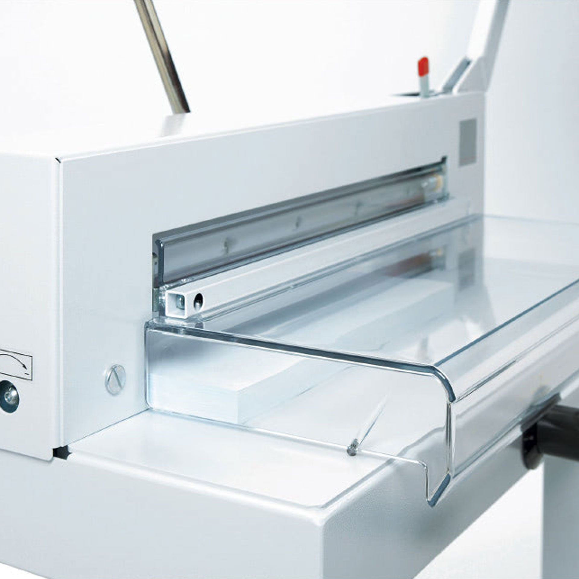 ideal 4305 stapelschneider-linke ansicht der sicherheitsvorrichtung ideal 4305 stapelschneider, linke ansicht der sicherheitsvorrichtung