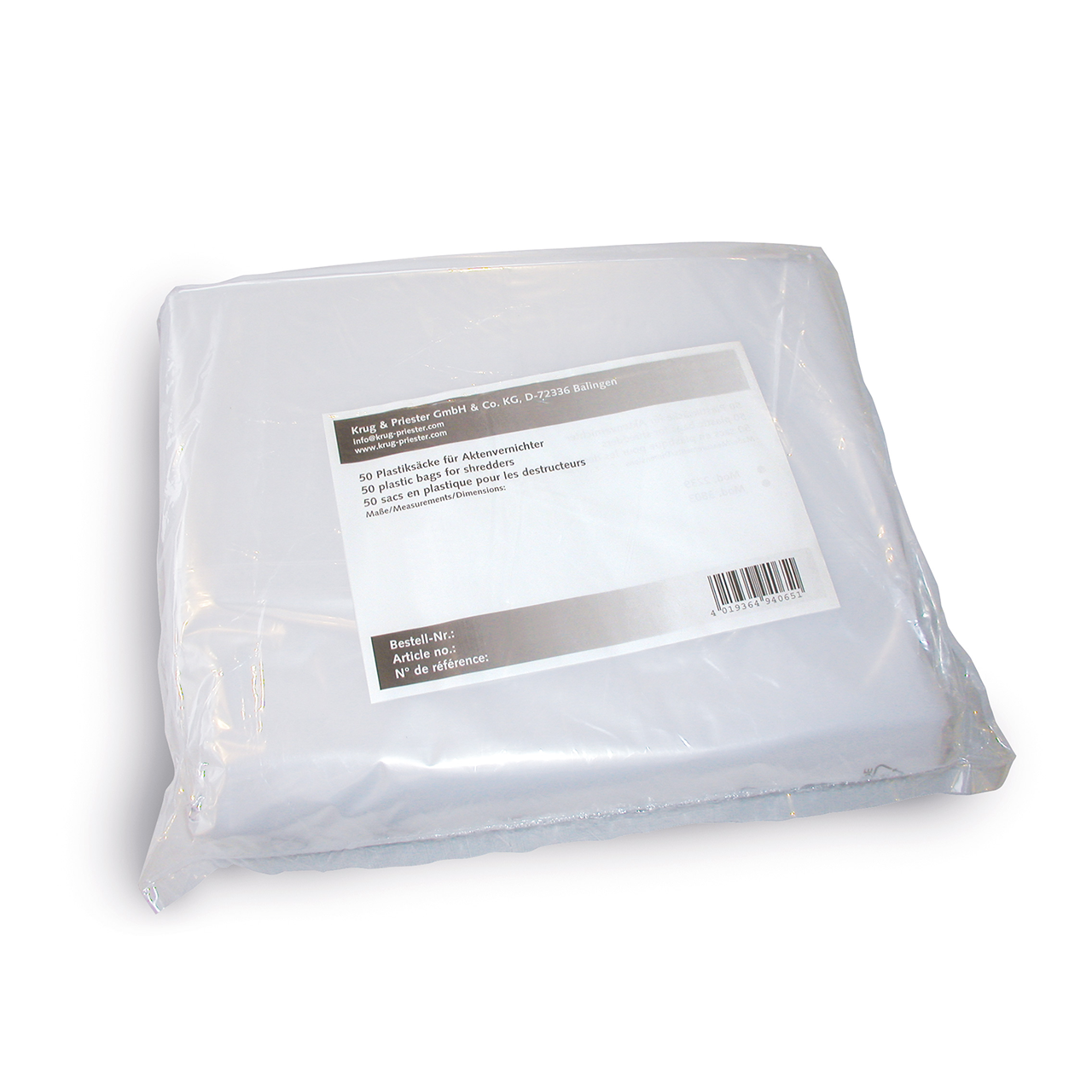 Einwegplastiksäcke für IDEAL Aktenvernichter Dauerplastiksack für IDEAL Aktenvernichter