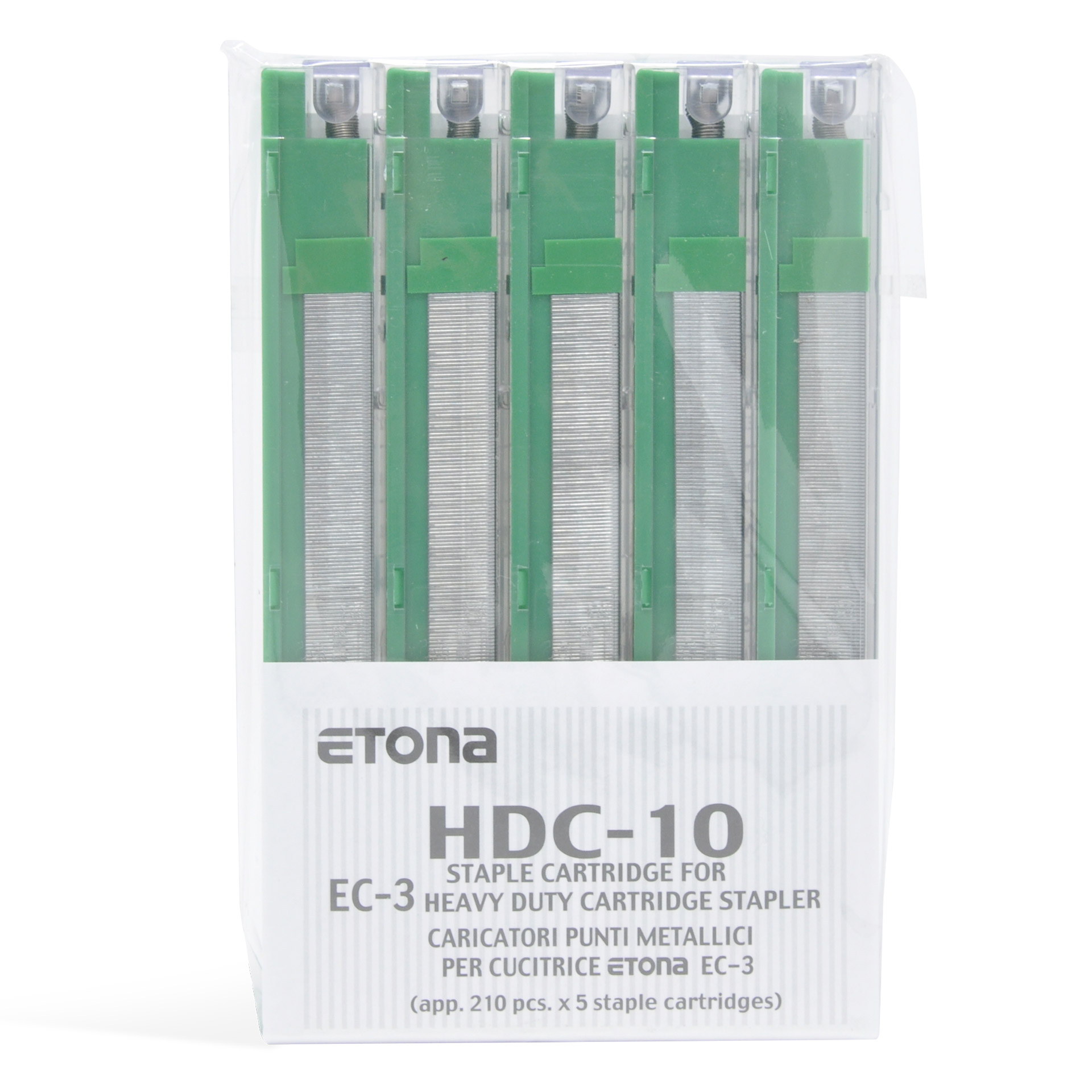 REGUR Heftklammern HDC-10 Grün, 10mm, für Kassetten-Blockhefter Etona EC-3