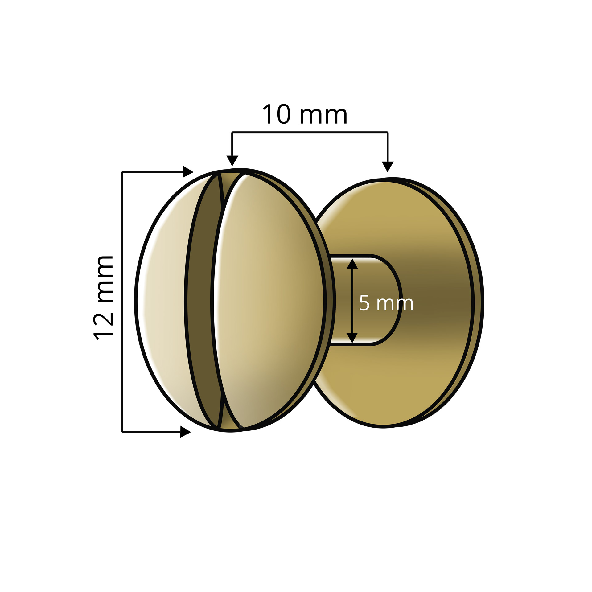 Buchschrauben - Messing, 10 mm - 1000 Stück pro VE Buchschrauben - Messing, 10 mm - 1000 Stück pro VE