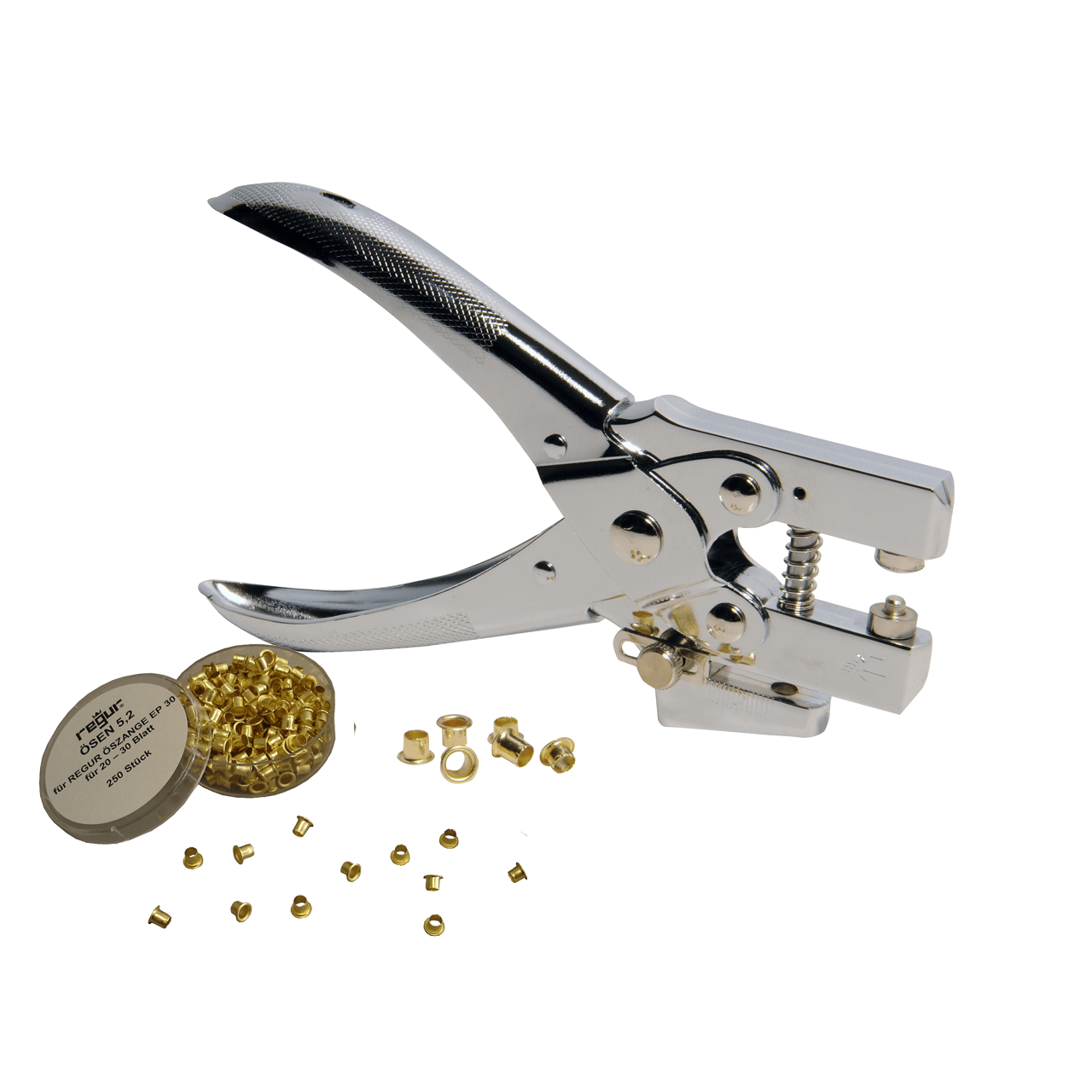 Ösenzange REGUR EP 30 + Starterset Ösen Ösenzange REGUR EP 30 + Starterset Ösen