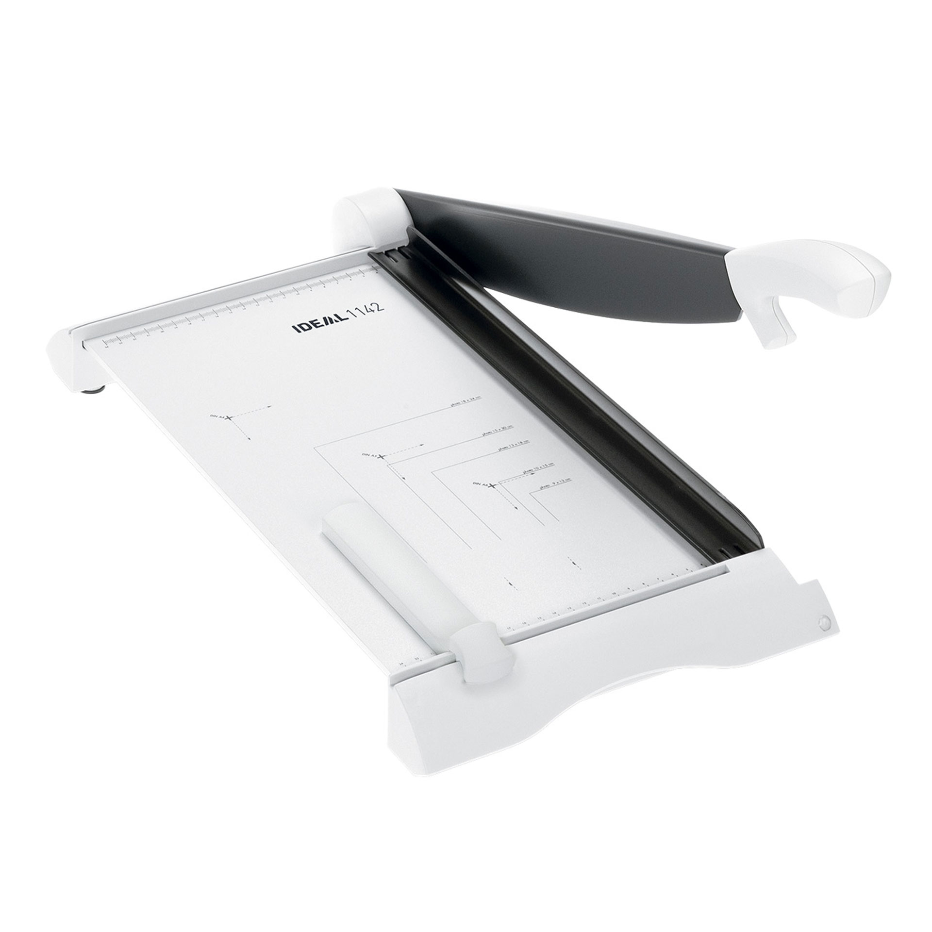 ideal 1142 hebelschneider ideal 1142 hebelschneider-ansicht von links oben, mit offener handhabung