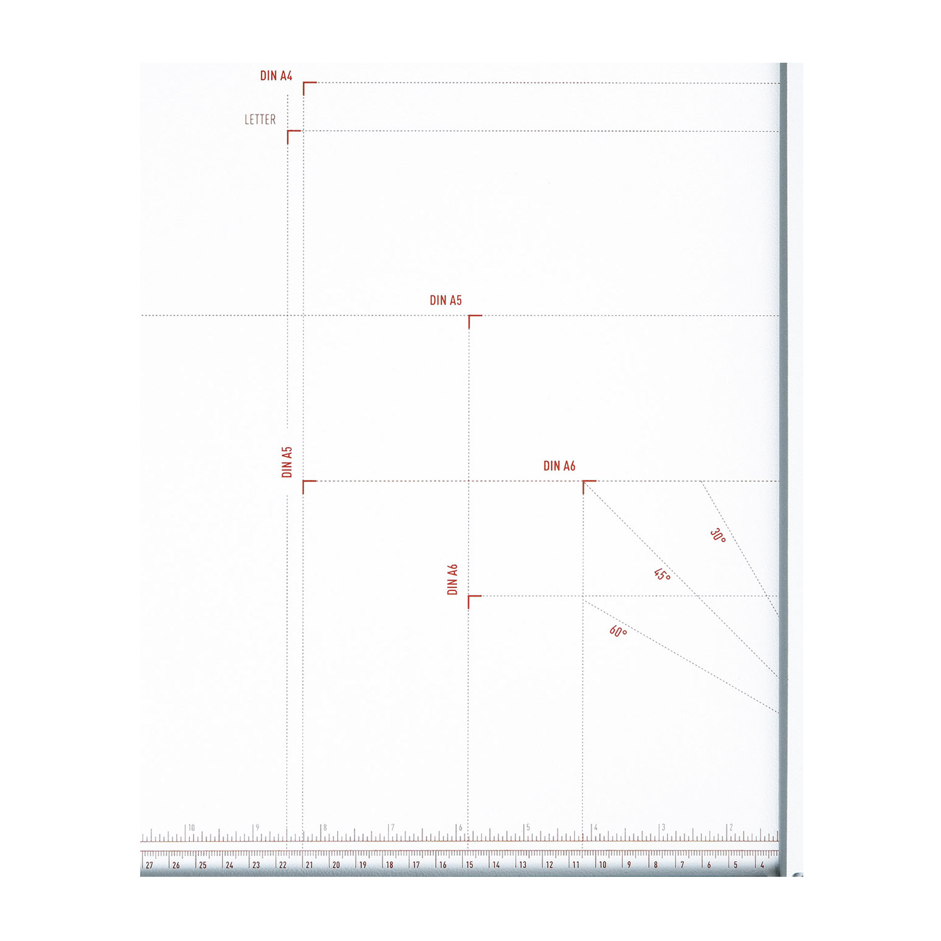 ideal 1171-formatangaben ideal 1171, draufsicht auf die formatangaben