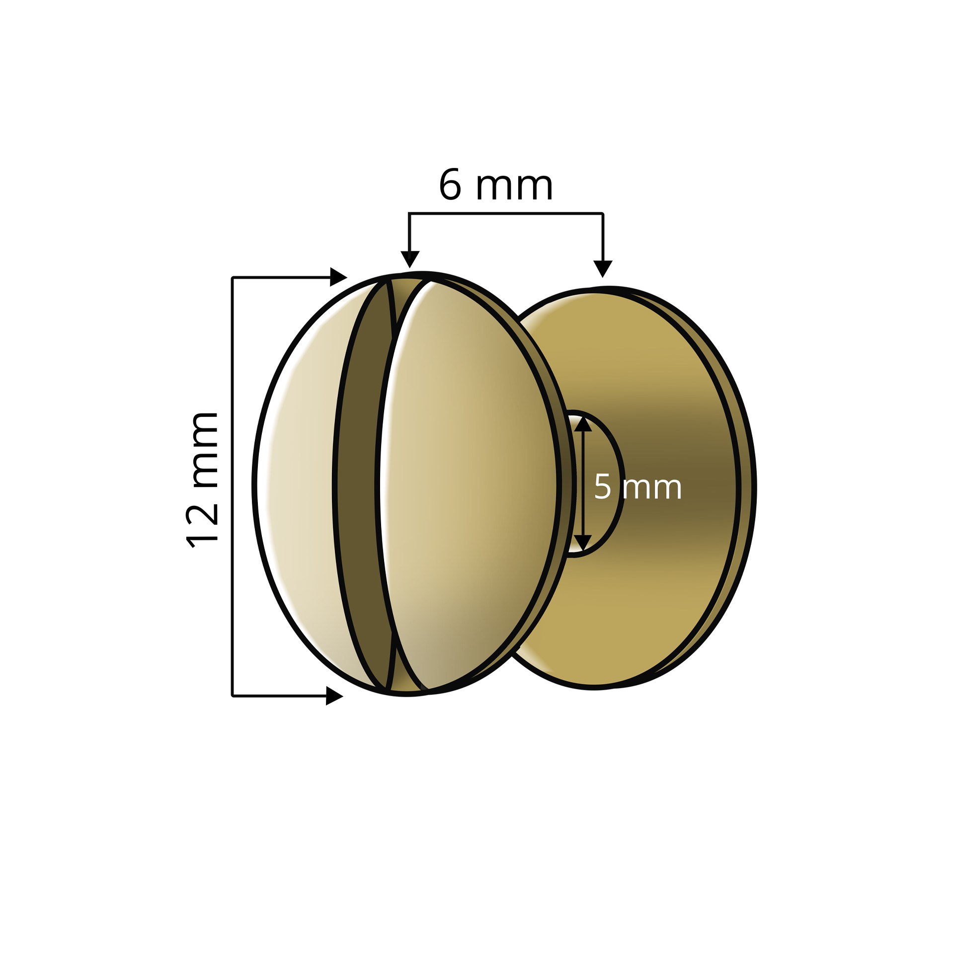 Buchschrauben - Messing, 6 mm - 1000 Stück pro VE Buchschrauben - Messing, 6 mm - 1000 Stück pro VE
