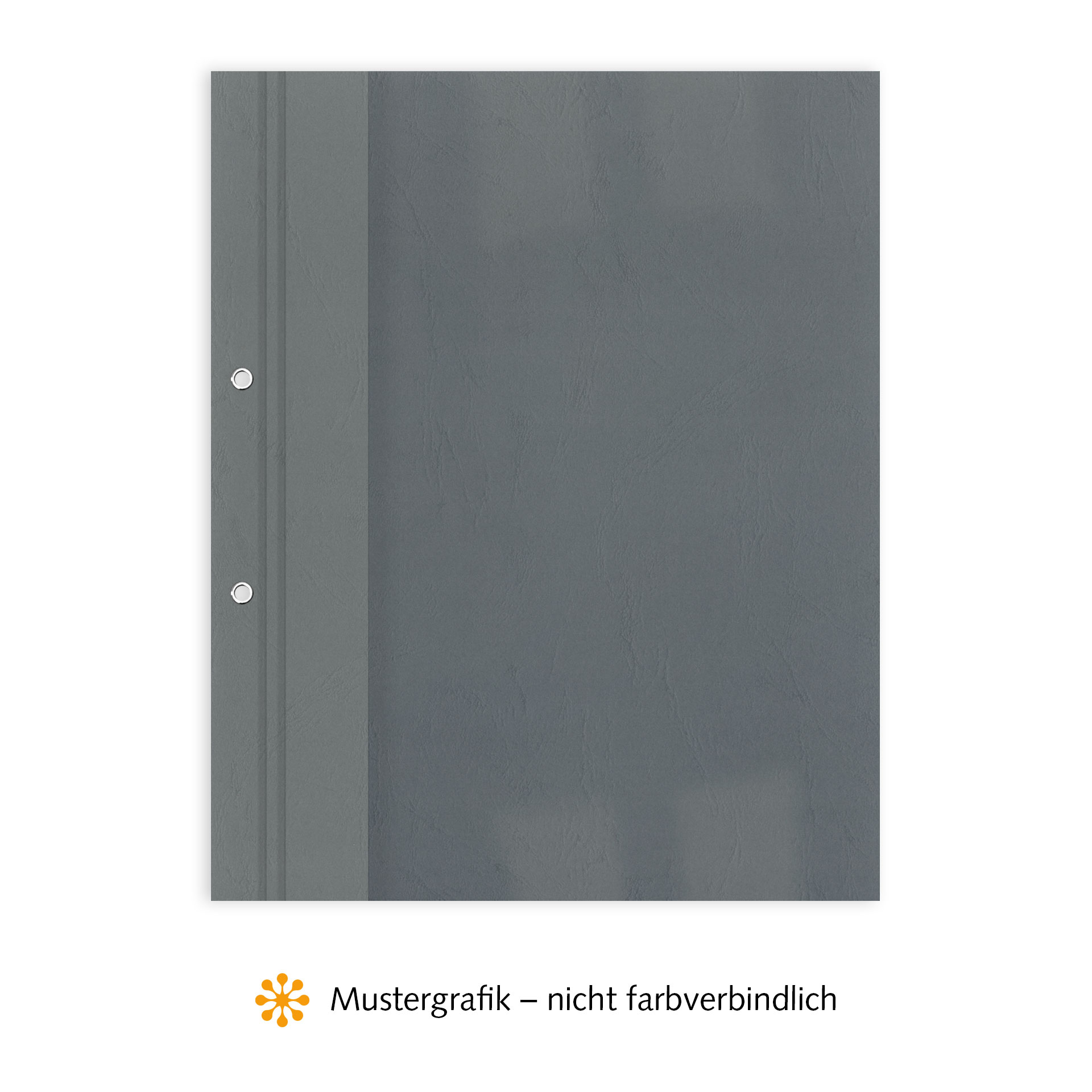 Binde- & Vertragsmappen, Vorderseite Folie KLAR transparent, Rückseite Karton Leder, Dunkelgrau / Anthrazit, innen mit Abheftvorrichtung, außen 2-fach geöst, Ösen Eisen vernickelt Binde- & Vertragsmappen, Vorderseite Folie KLAR transparent, Rückseite Karton Leder, Dunkelgrau / Anthrazit, innen mit Abheftvorrichtung, außen 2-fach geöst, Ösen Eisen vernickelt