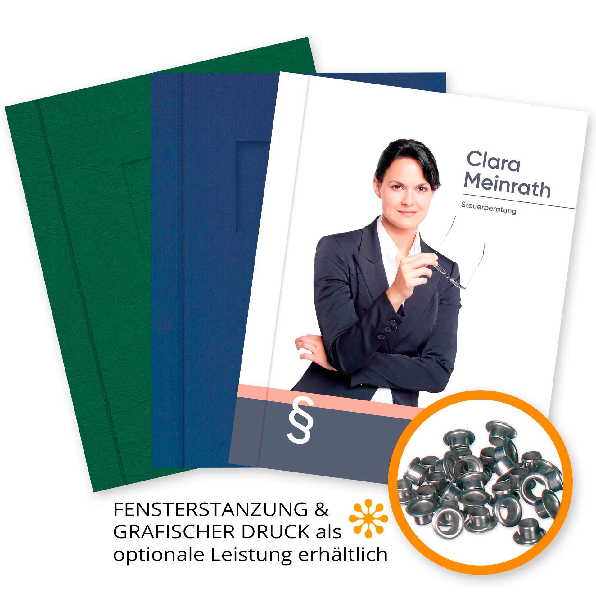 Ösenmappen DUO Cover mit BEIDSEITIG Karton