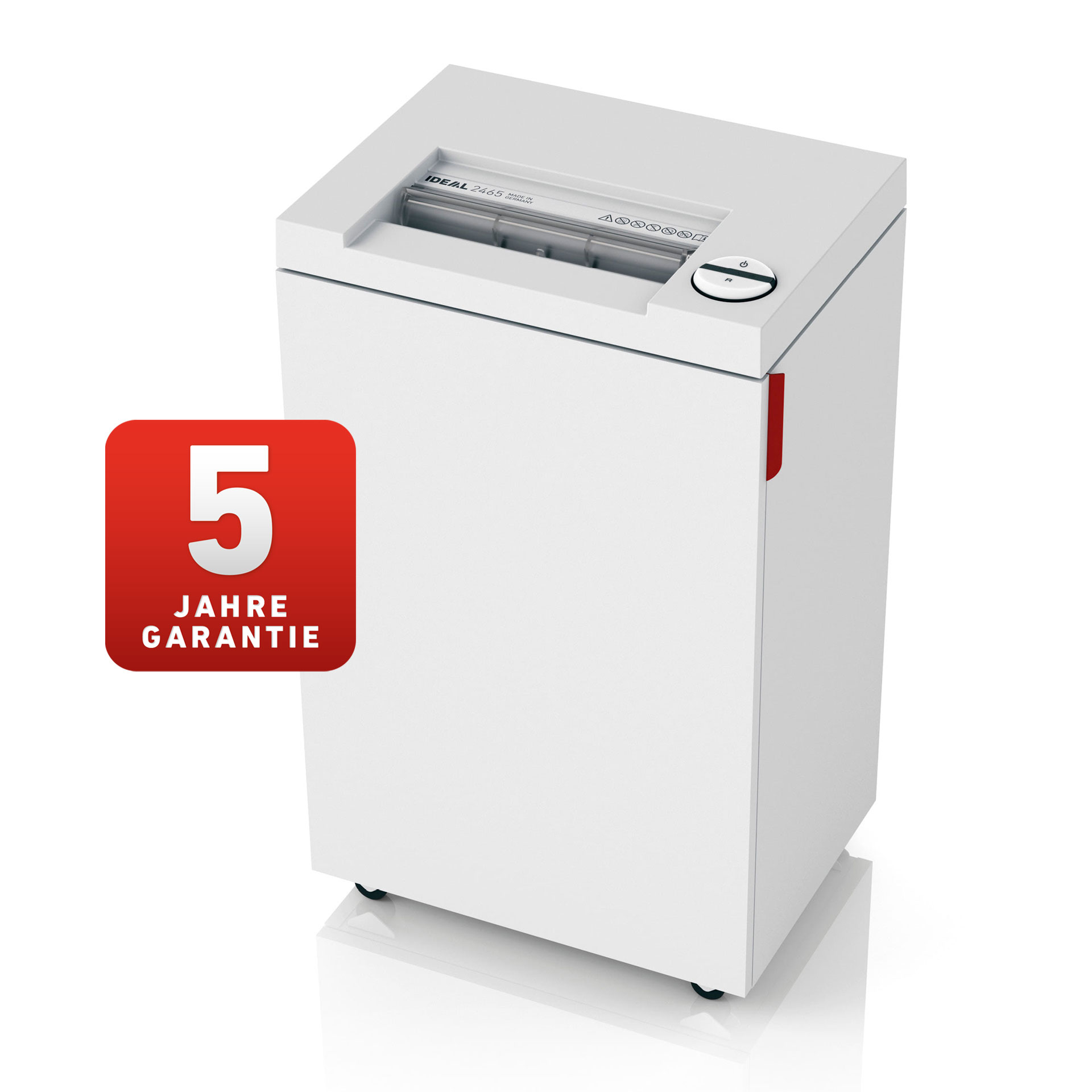 ideal 2465 aktenvernichter auf rollen-rechte vorder-und seitenansicht ideal 2465 aktenvernichter auf rollen, rechte vorder-und seitenansicht