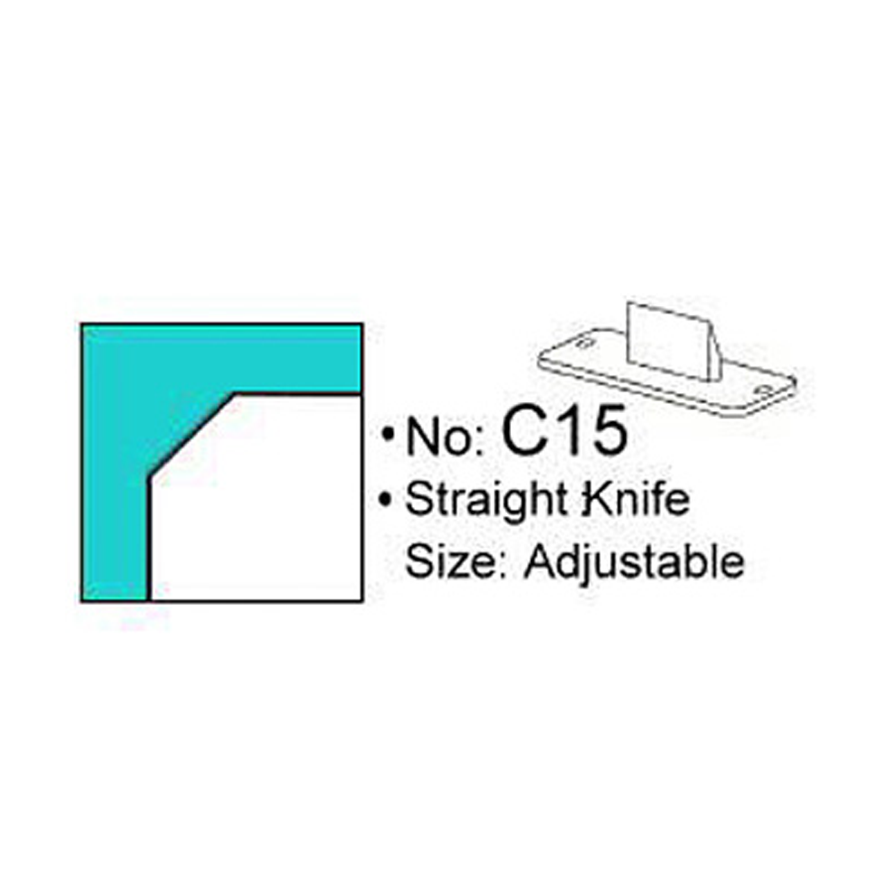 Stanzmesser C15 für Eckenrunder M70 Stanzmesser C15 für Eckenrunder M70