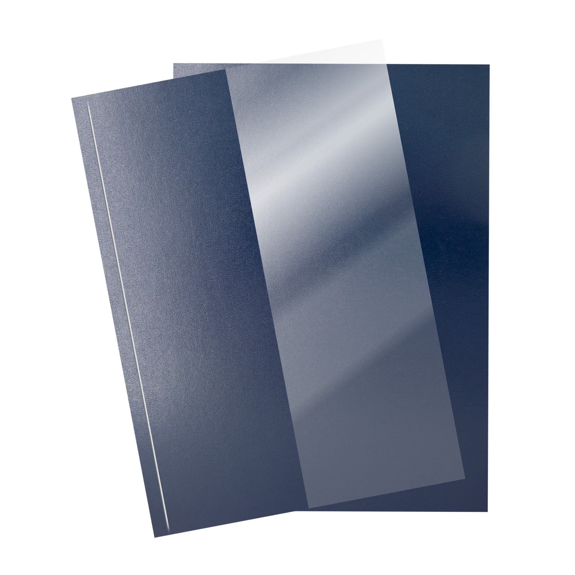 Einbanddeckel | Halb Karton - Halb Folie KRISTALLKLAR Einbanddeckel | Halb Karton - Halb Folie KRISTALLKLAR