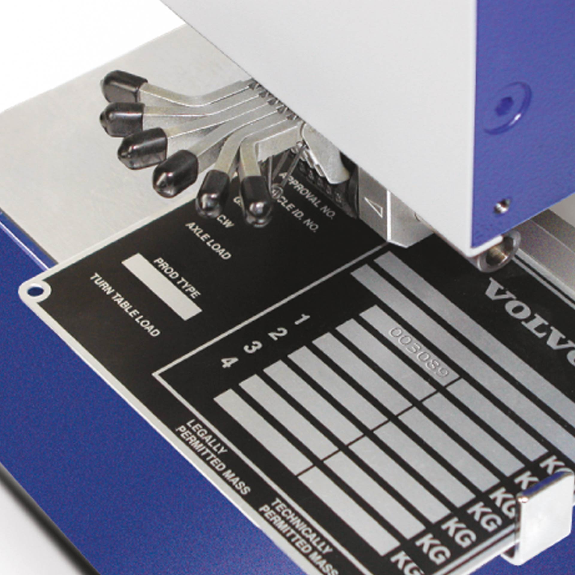 PERNUMA METALLPRINT I Metallprägemaschine Detail PERNUMA METALLPRINT I Metallprägemaschine Detailbild mit Schaltern