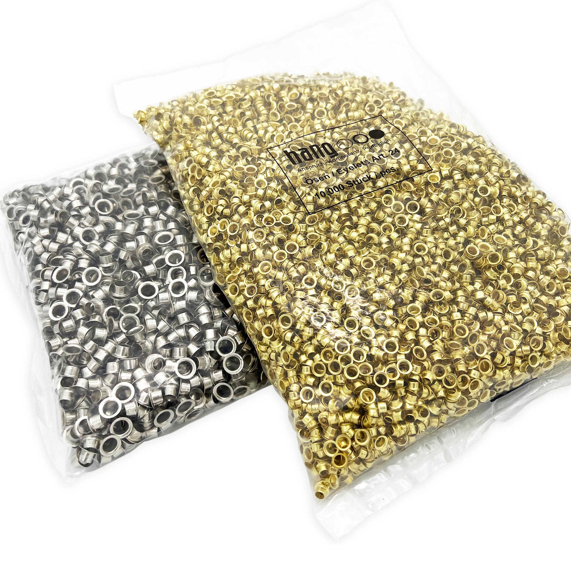 HANG Ösen, in verschiedenen Größen (für HANG Ösmaschine / Ösapparat / Ösgerät) HANG Ösen, in verschiedenen Größen (für HANG Ösmaschine / Ösapparat / Ösgerät)