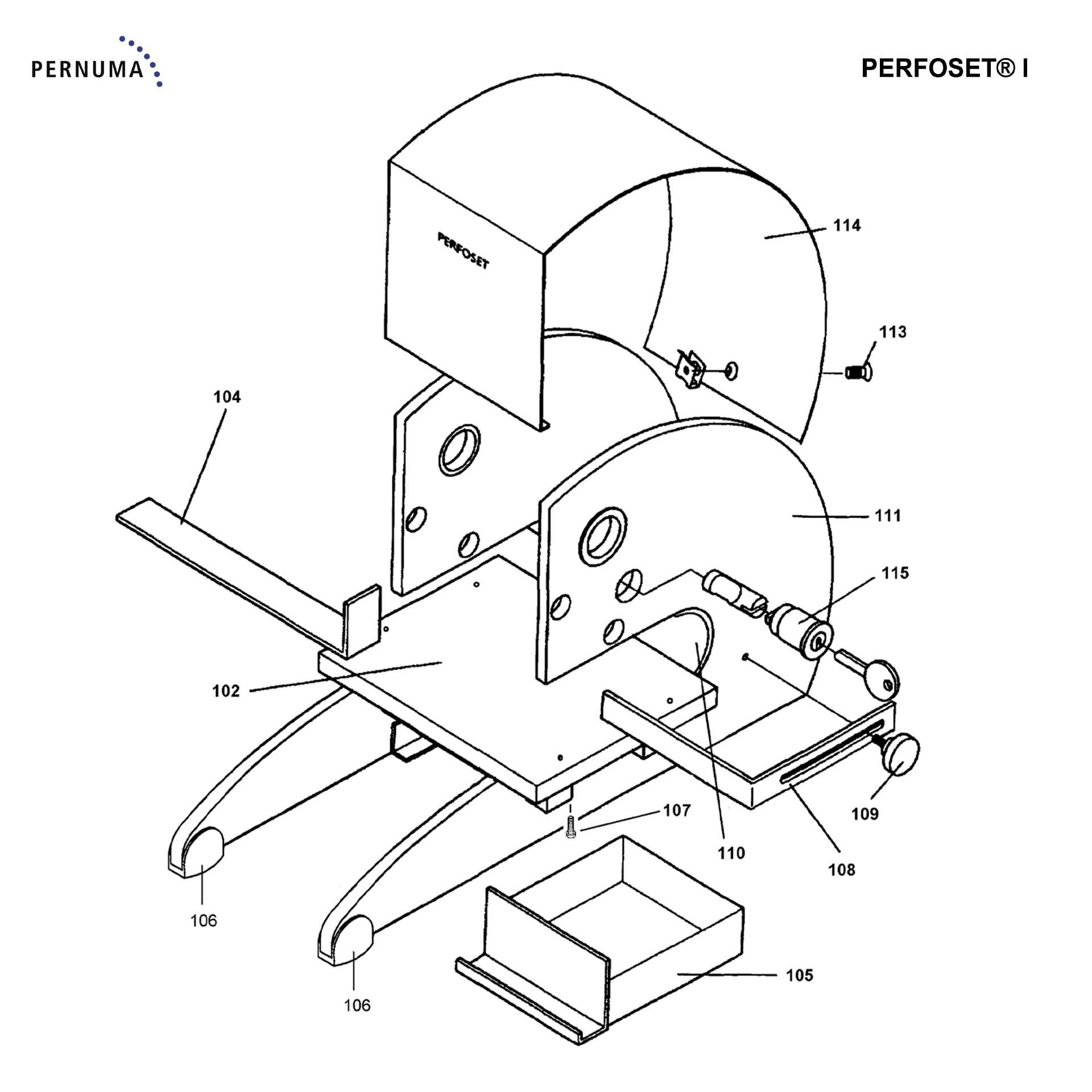 Ersatzteile für PERNUMA PERFOSET I (9127, 9116, 9113, 9110, 9102) Ersatzteile für PERNUMA PERFOSET I (9127, 9116, 9113, 9110, 9102)