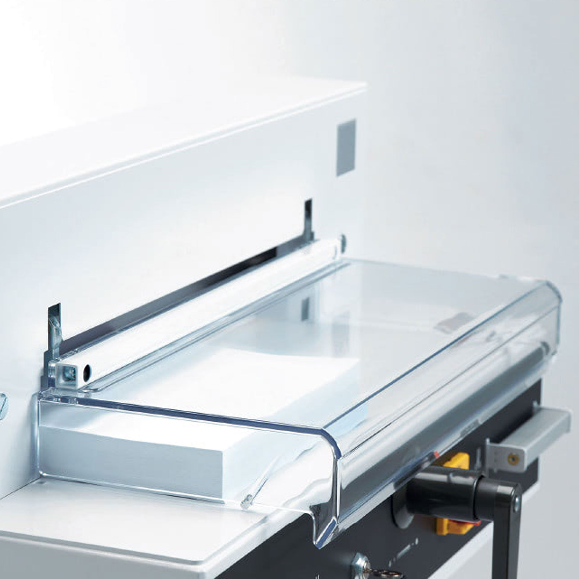 ideal 4315 stapelschneider-linke ansicht-sicherheitsvorrichtung ideal 4315 stapelschneider, linke ansicht dersicherheitsvorrichtung