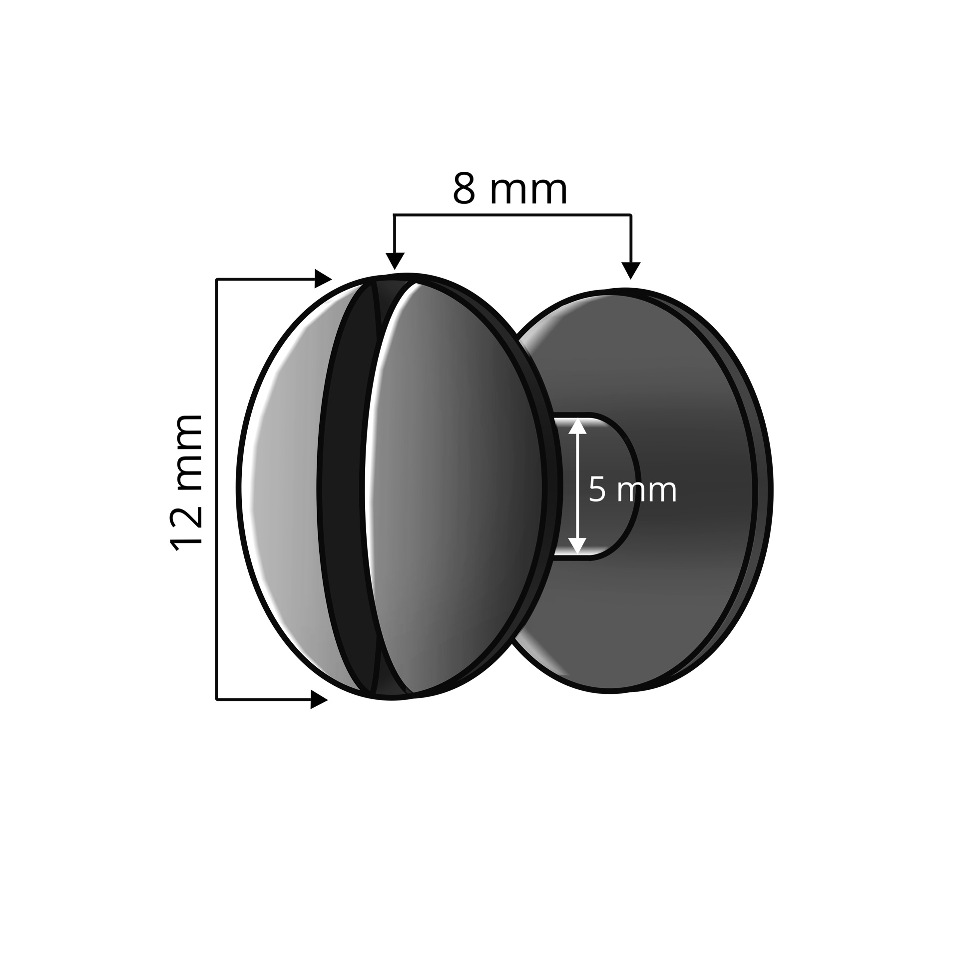 Buchschrauben 8 mm, Kunststoff schwarz matt (für Buchschrauben-Bindung) 1000 Stk Buchschrauben 8 mm, Kunststoff schwarz matt (für Buchschrauben-Bindung) 1000 Stk