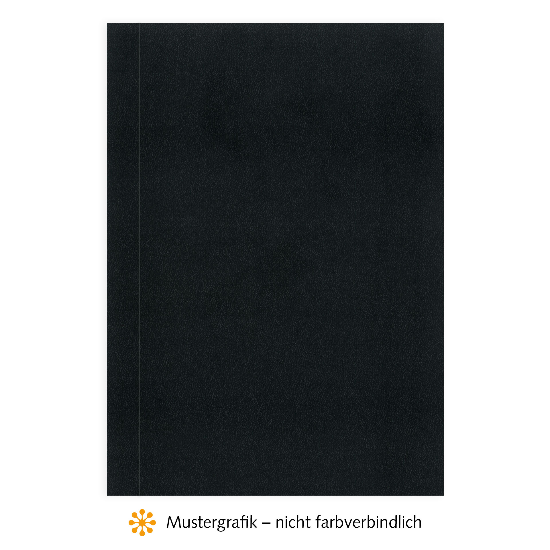 Ösenmappen DUO Cover, mit BEIDSEITIG Karton, Business / Nobless-Regence, Schwarz, 8 mm, 71 bis 80 Blatt