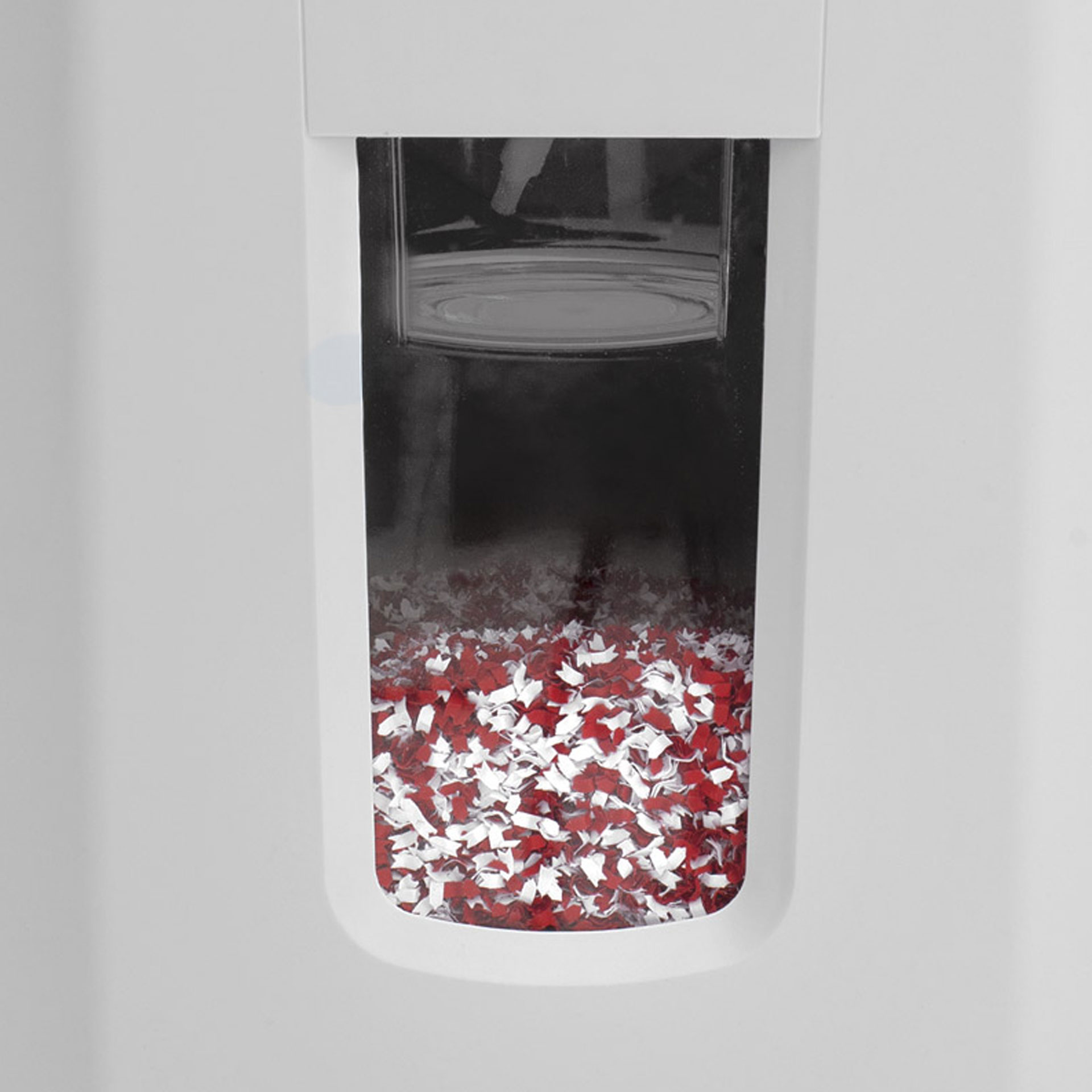 ideal aktenvernichter shredcat 8280 cc-sichtfenster vom herausnehmbaren papierkorb ideal aktenvernichter shredcat 8280 cc-ansicht des sichtfensters vom herausnehmbaren papierkorb