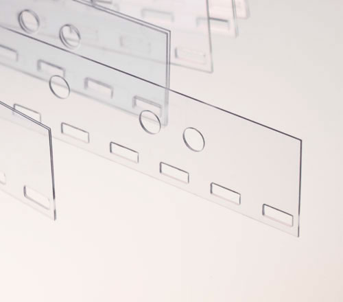 Abheftstreifen PVC für US-Teilung (21 Loch) Plastikbindung Abheftstreifen PVC für US-Teilung (21 Loch) Plastikbindung