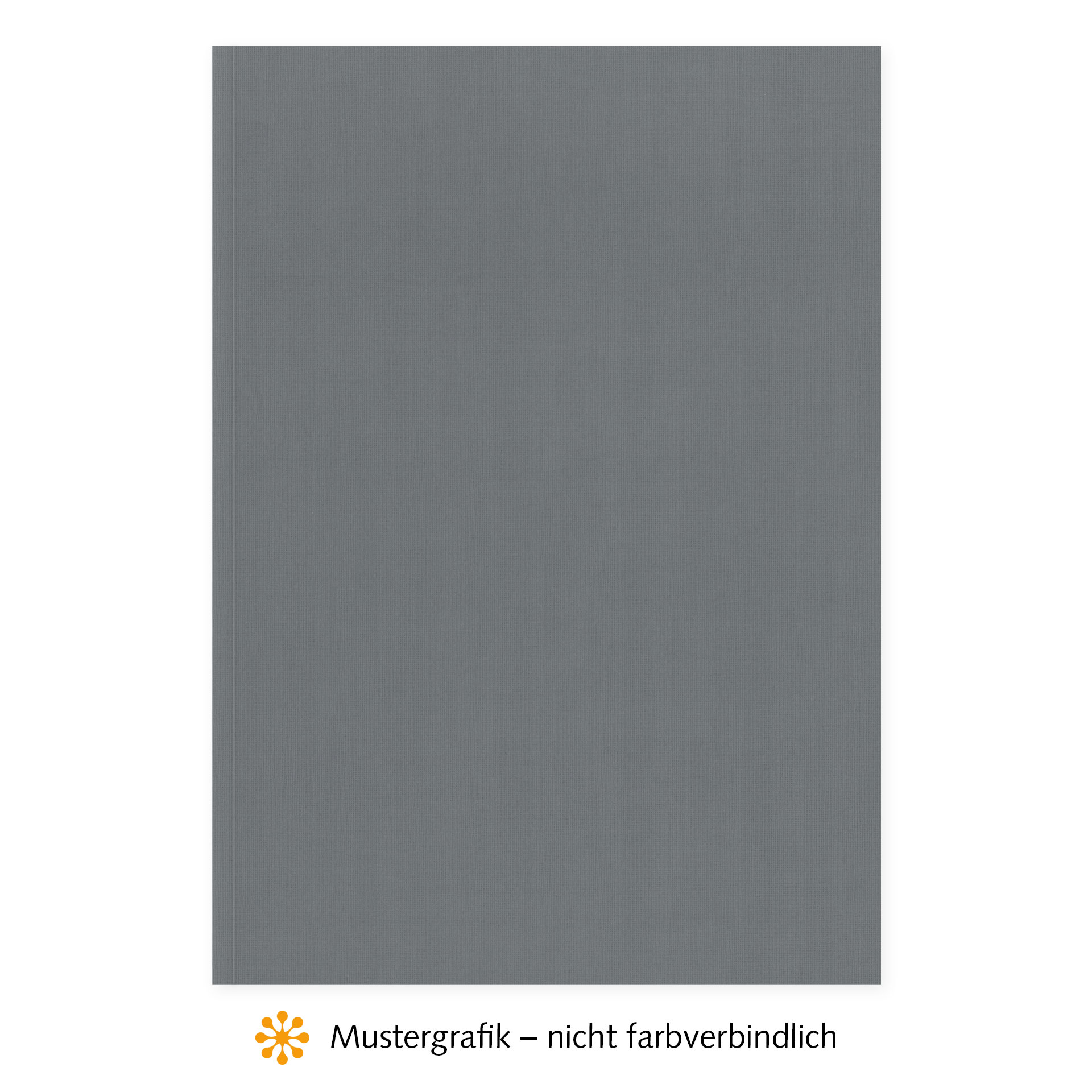 Thermobindemappen | Premium - Vollkarton, Leinen, Dunkelgrau, 6 mm