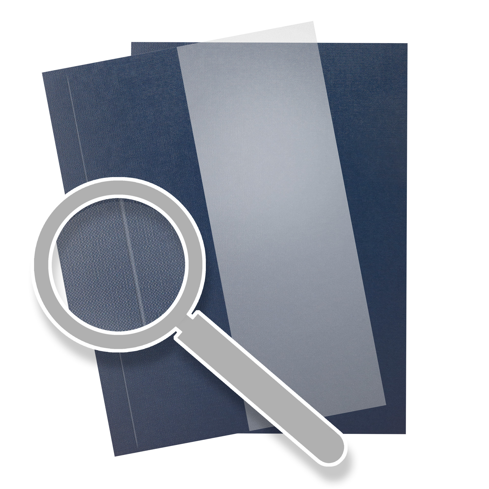 Einbanddeckel | Halb Karton - Halb Folie MATTIERT | Prestige GBC - dunkelblau, mit Rückendeckel, Rillung: 18mm Einbanddeckel | Halb Karton - Halb Folie MATTIERT | Prestige GBC - dunkelblau, mit Rückendeckel, Rillung: 18mm