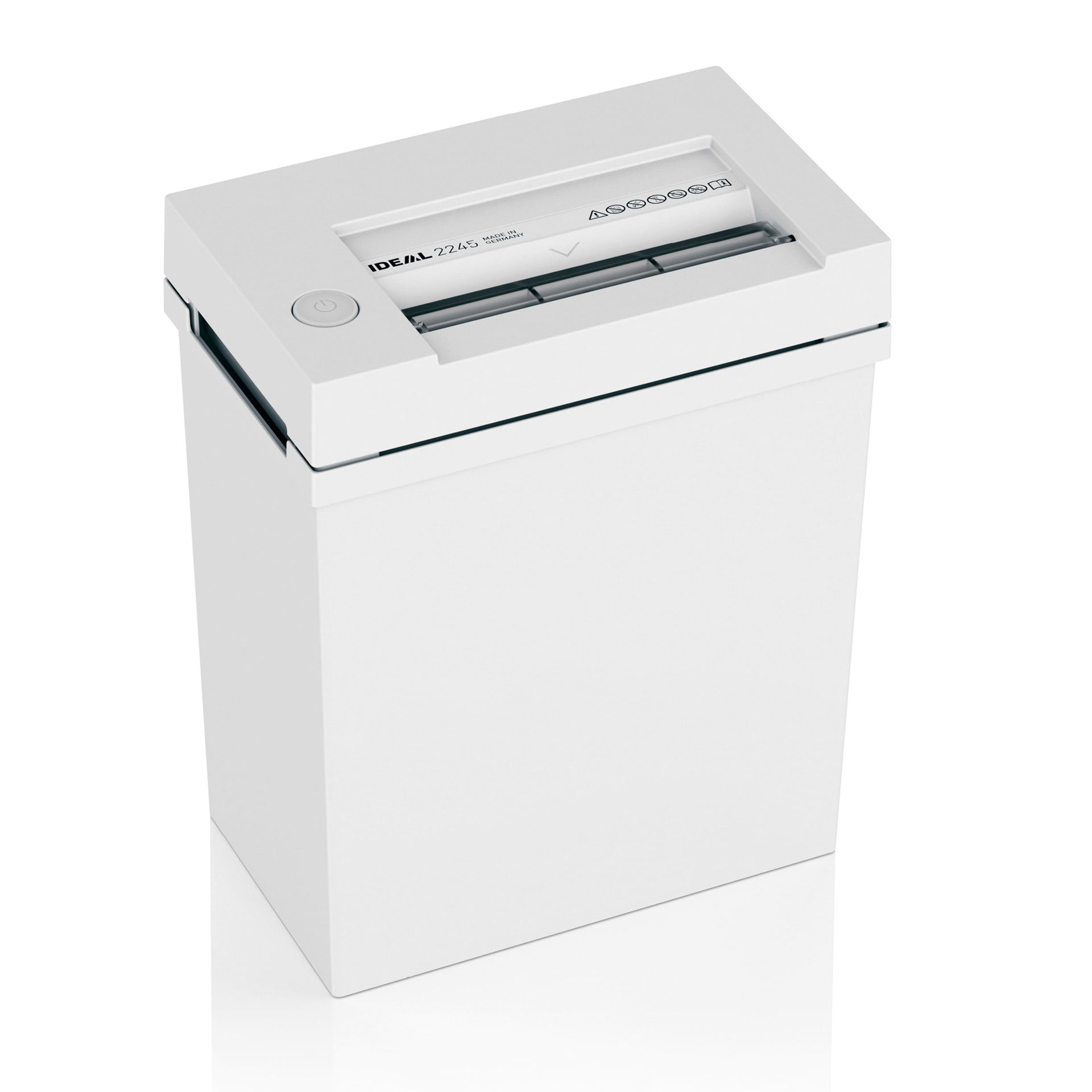 ideal 2245 cc aktenvernichter-linke vorderansicht ideal 2245 cc aktenvernichter, linke vorderansicht
