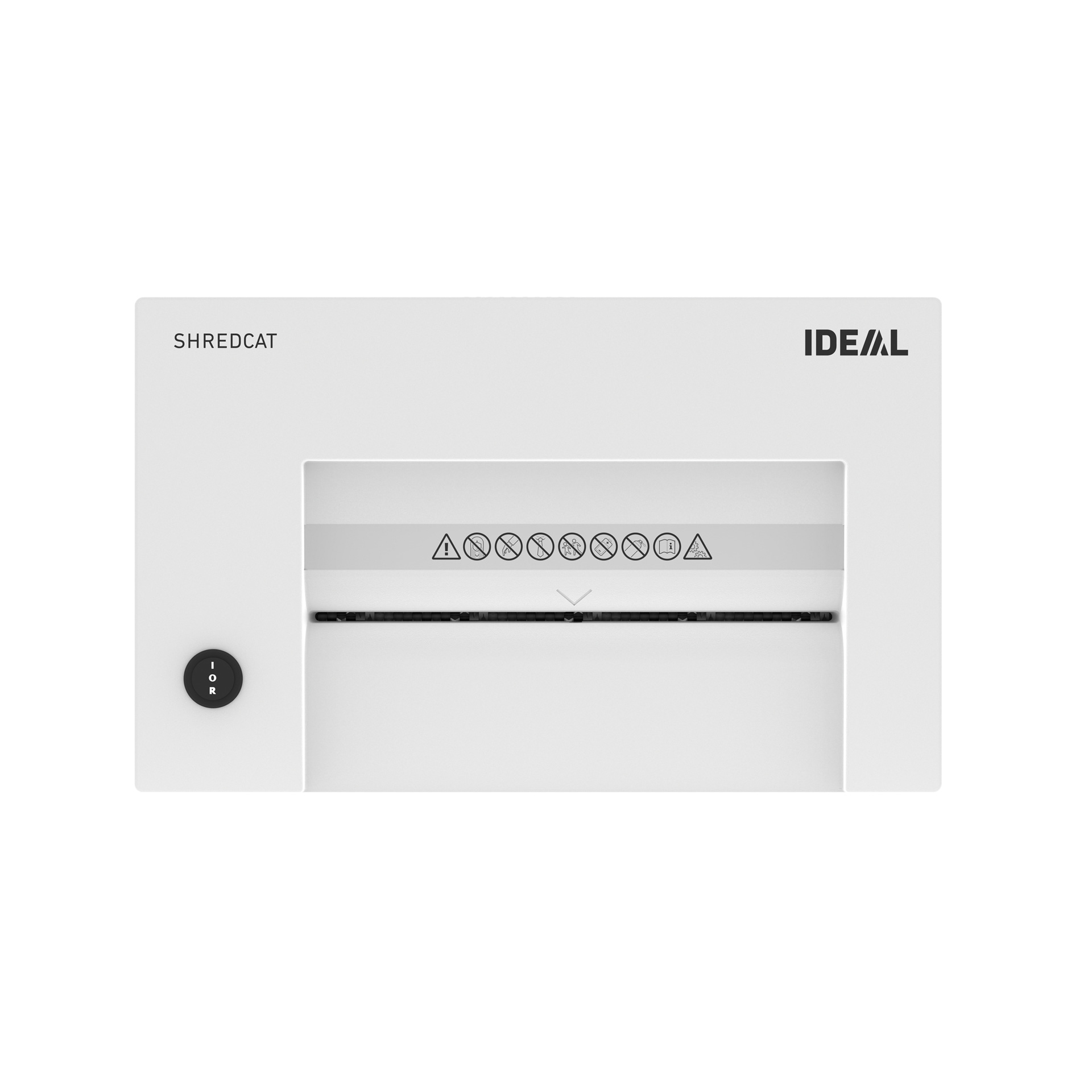ideal shredcat 8200 aktenvernichter, draufsicht