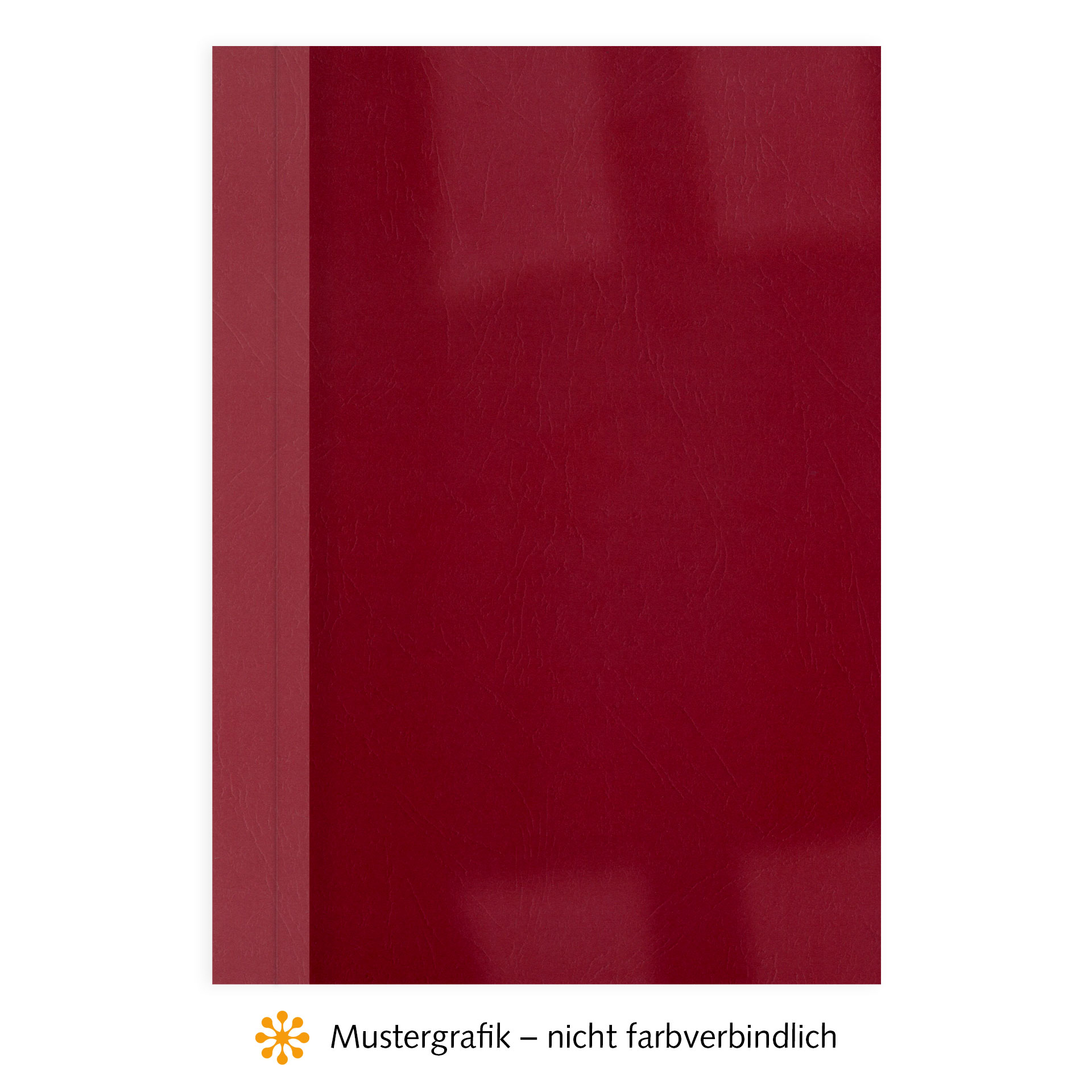 Ösenmappen DUO Cover, Vorderseite Folie KLAR transparent, Rückseite Karton Leder, Rot, 2 mm, 11 bis 20 Blatt Ösenmappen DUO Cover, Vorderseite Folie KLAR transparent, Rückseite Karton Leder, Rot, 2 mm, 11 bis 20 Blatt