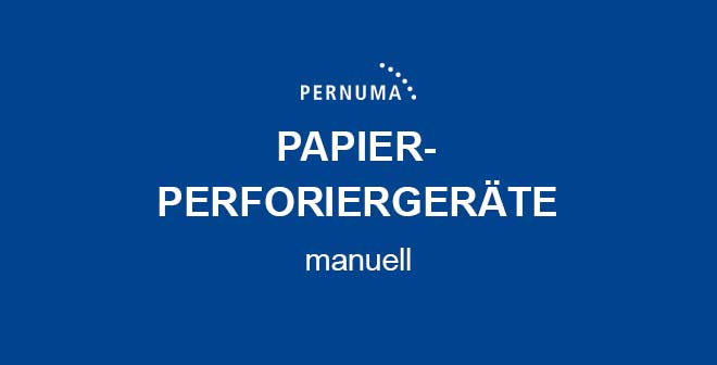 PERNUMA Papier-Perforiergeräte - manuell Schaltfläche: PERNUMA Papier-Perforiergeräte - manuell
