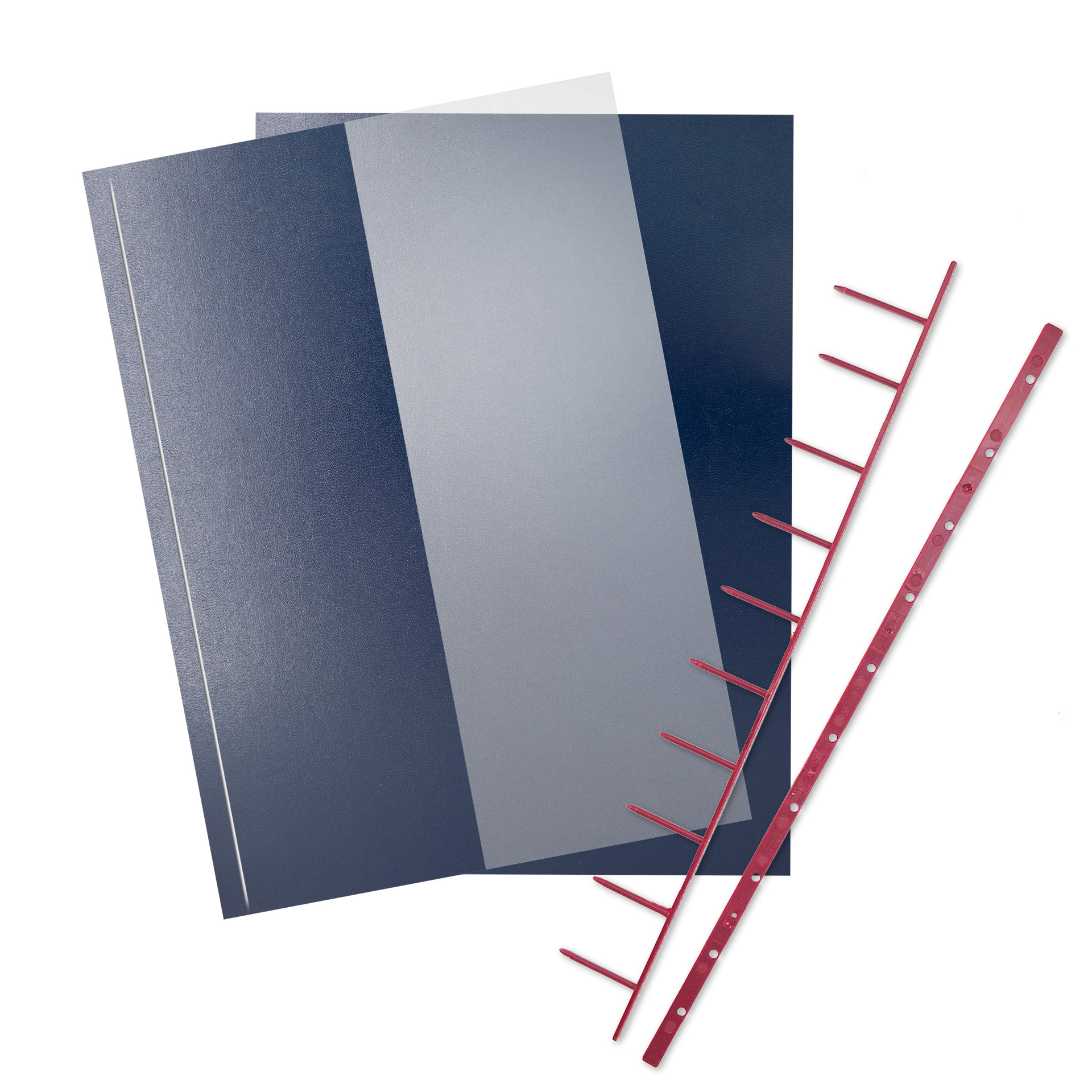 Einbanddeckel | Halb Karton - Halb Folie MATTIERT für SureBind Systeme Einbanddeckel | Halb Karton - Halb Folie MATTIERT für SureBind Systeme