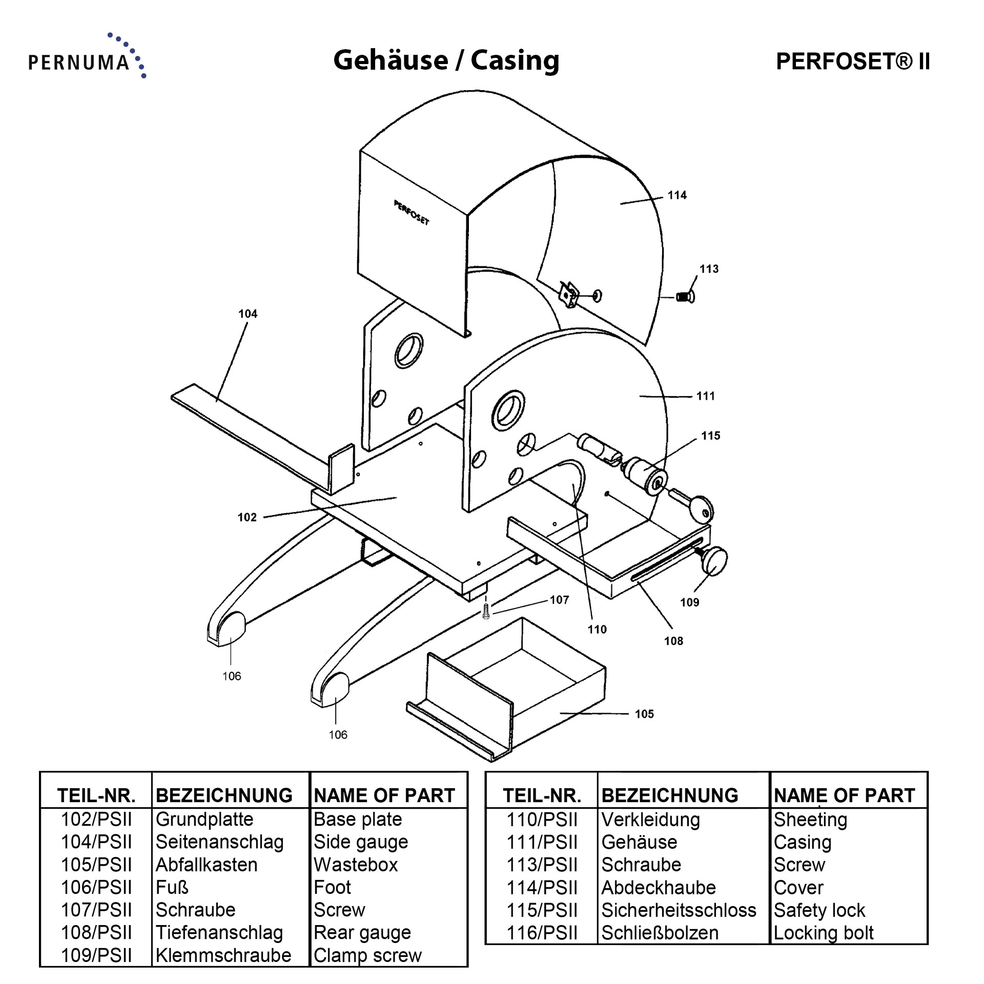 Gehäuse und Grundaufbau der PERNUMA PERFOSET II pernuma_ersatzteile_perfoset_ii_d_e_gehause_casing.jpg