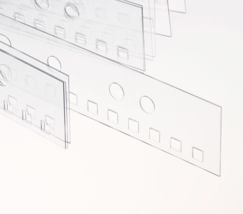 Abheftstreifen PVC für Drahtbindung | in 3:1 RING WIRE Teilung Abheftstreifen PVC für Drahtbindung | in 3:1 RING WIRE Teilung