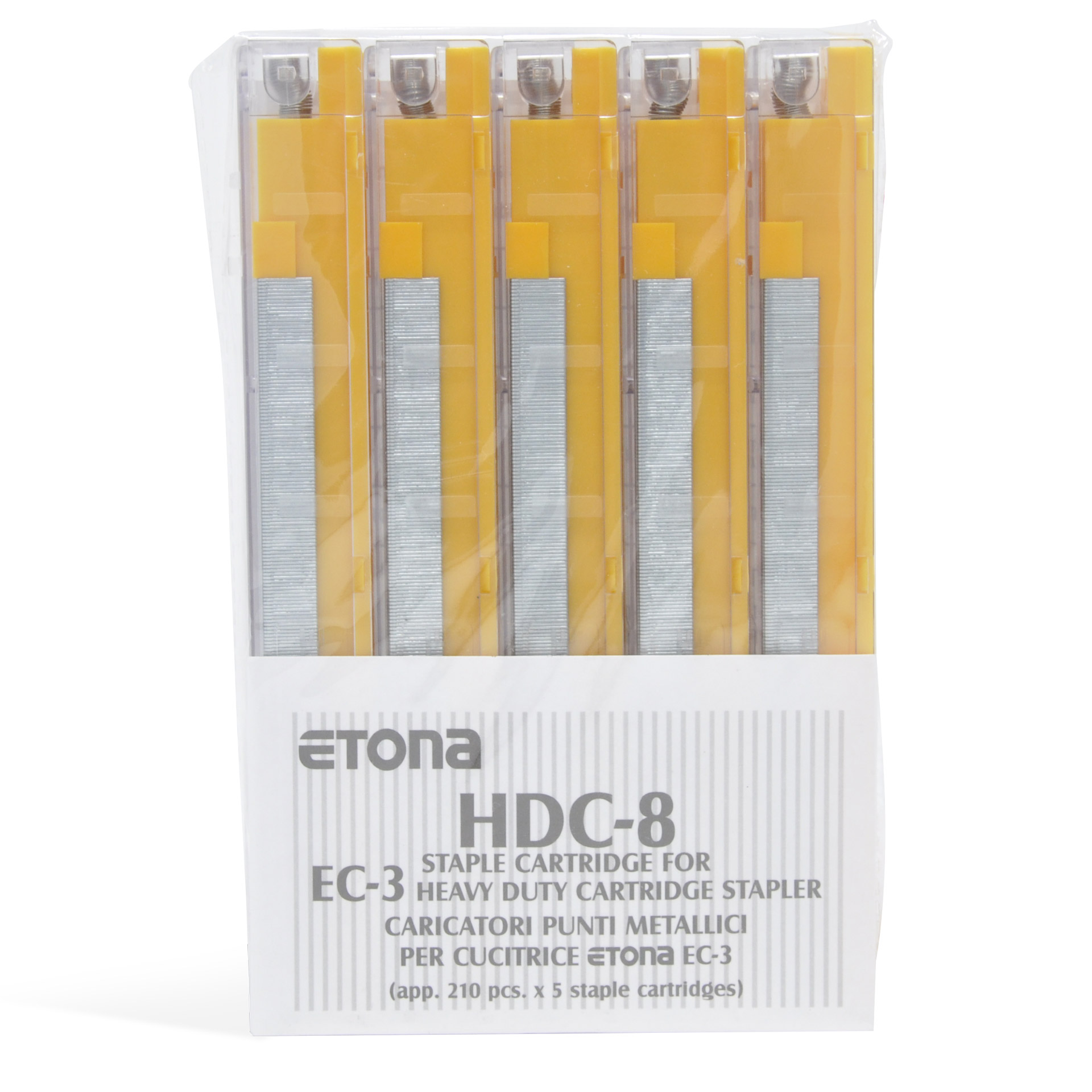 REGUR Heftklammern HDC-8 Gelb, 8mm, für Kassetten-Blockhefter Etona EC-3