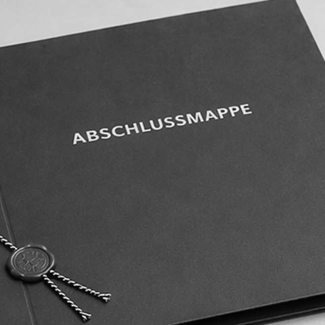 Abschlussmappe & Jahresabschlussmappe Ansicht einer Abschlussmappe & Jahresabschlussmappe