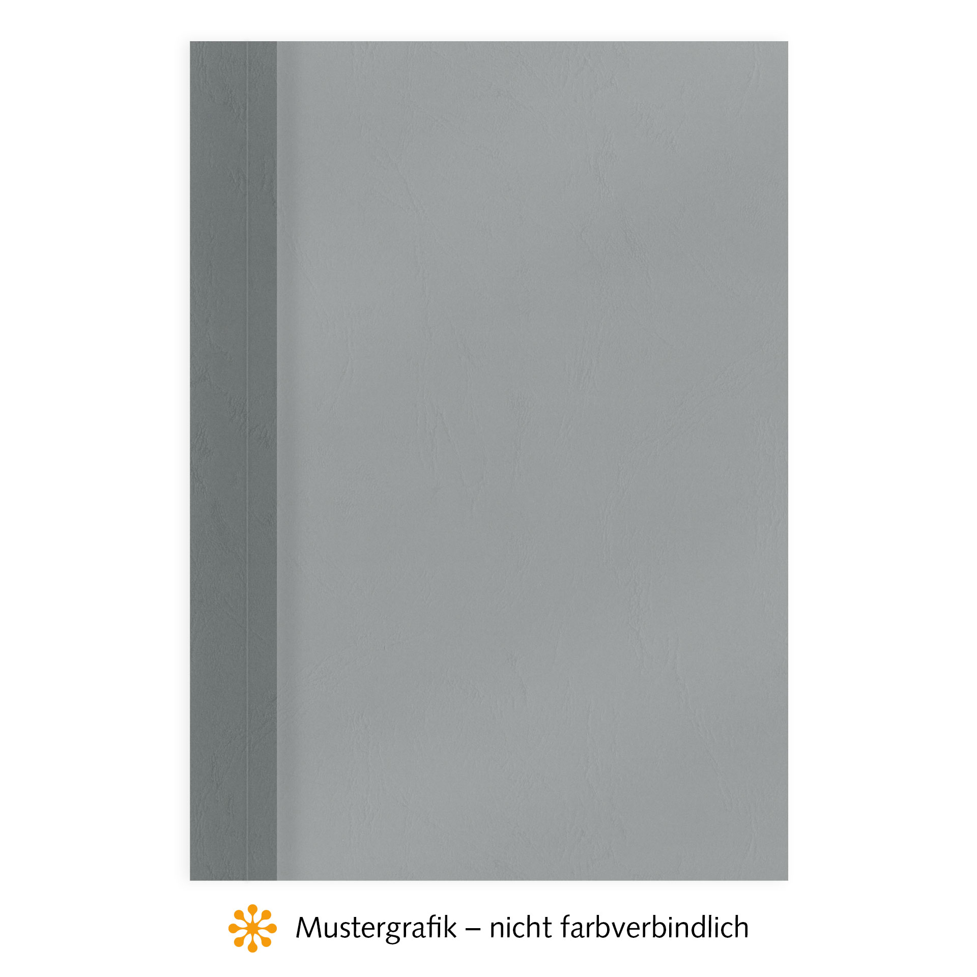 Ösenmappen DUO Cover, Vorderseite Folie MATT transparent, Rückseite Karton Leder, Dunkelgrau / Anthrazit, 2 mm, 11 bis 20 Blatt Ösenmappen DUO Cover, Vorderseite Folie MATT transparent, Rückseite Karton Leder, Dunkelgrau / Anthrazit, 2 mm, 11 bis 20 Blatt