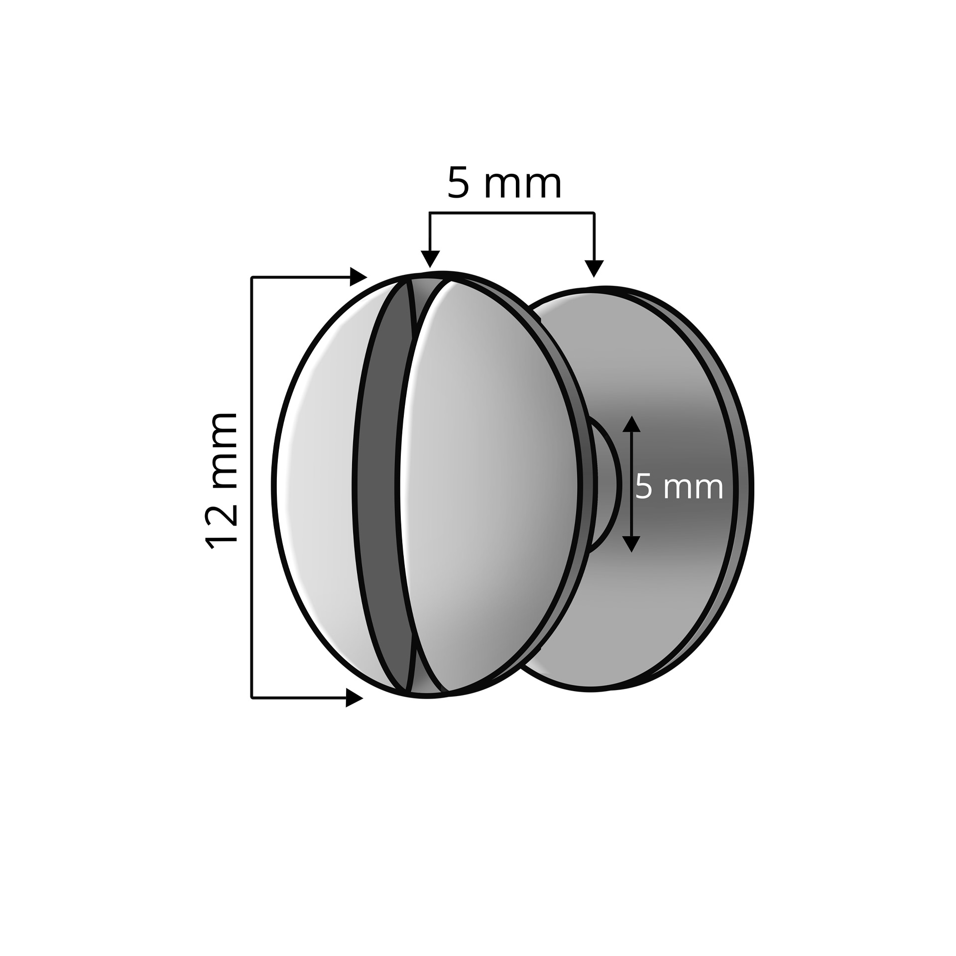 Buchschrauben - Nickel, 5 mm - 1000 Stück pro VE Buchschrauben - Nickel, 5 mm - 1000 Stück pro VE