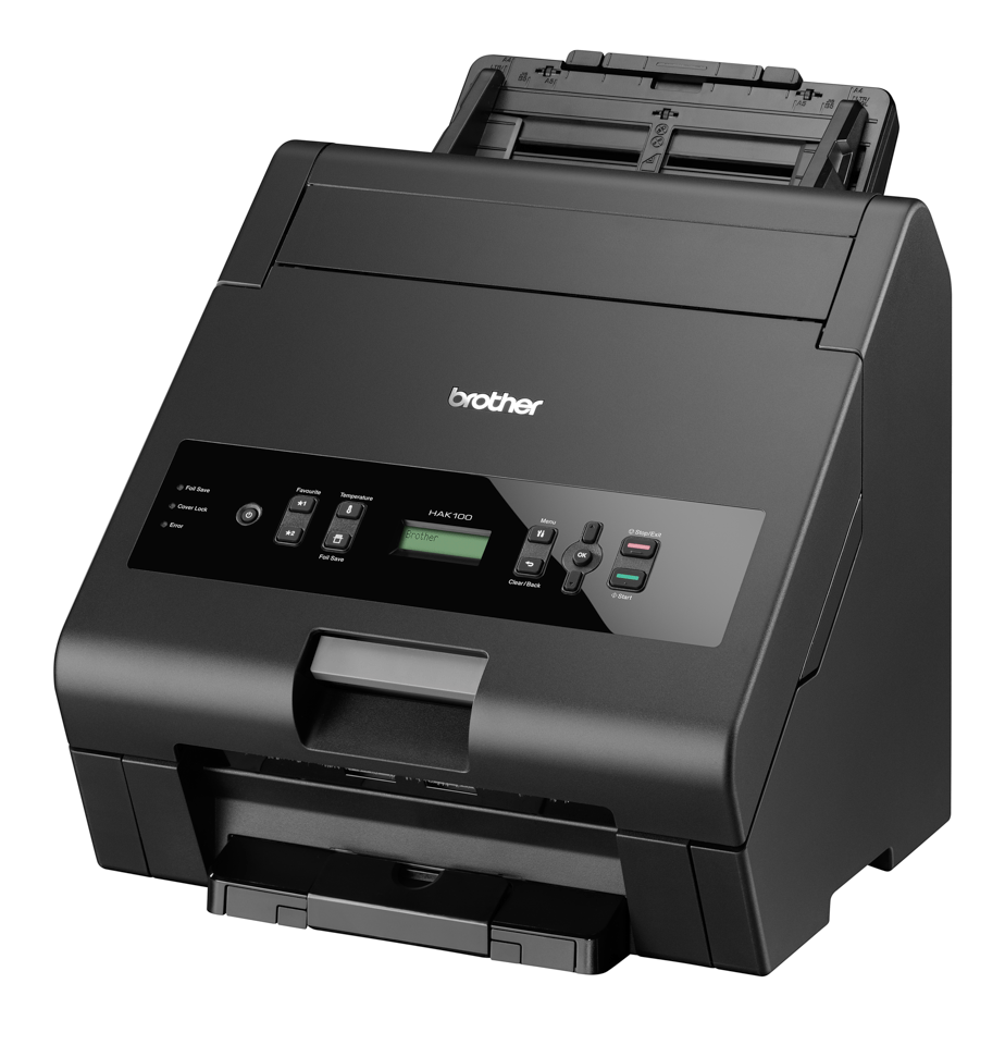 HAK-100 Heißfoliendrucker Seitenansicht Links HAK-100 Heißfoliendrucker Seitenansicht Links