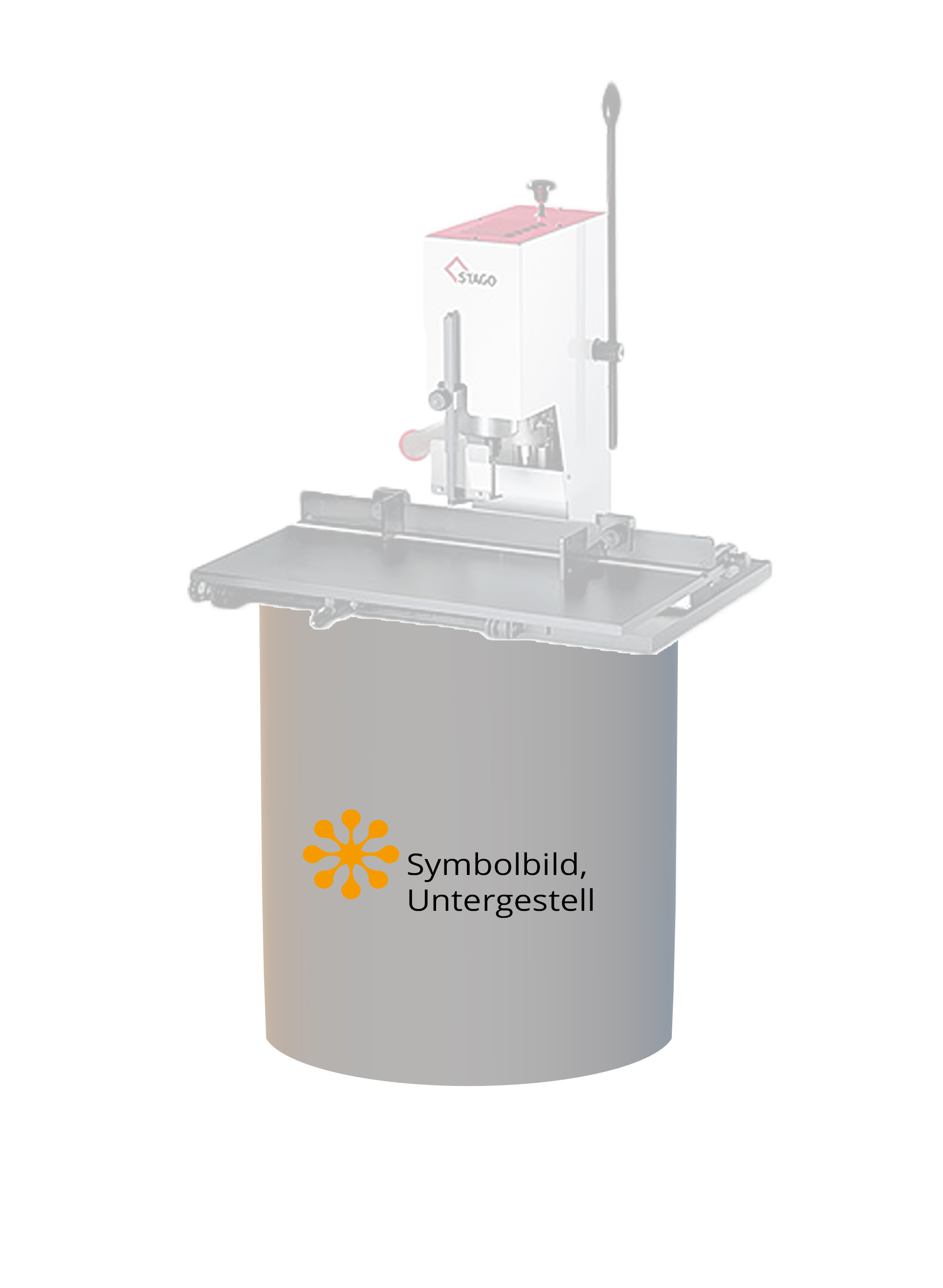 Untergestell für STAGO Papierbohrer Untergestell für STAGO Papierbohrer der Serien PB 1010 und PB 1015