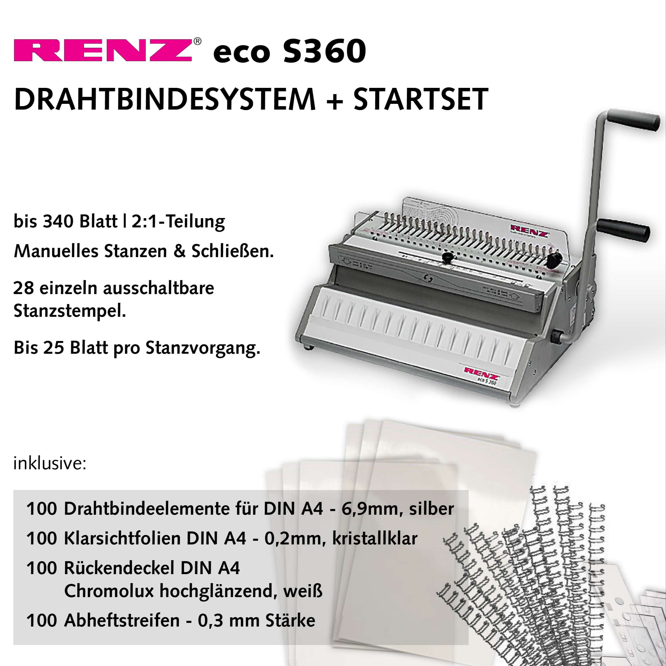 Renz eco S360 Bindesystem - Starterset Renz eco S360 Bindesystem - Starterset