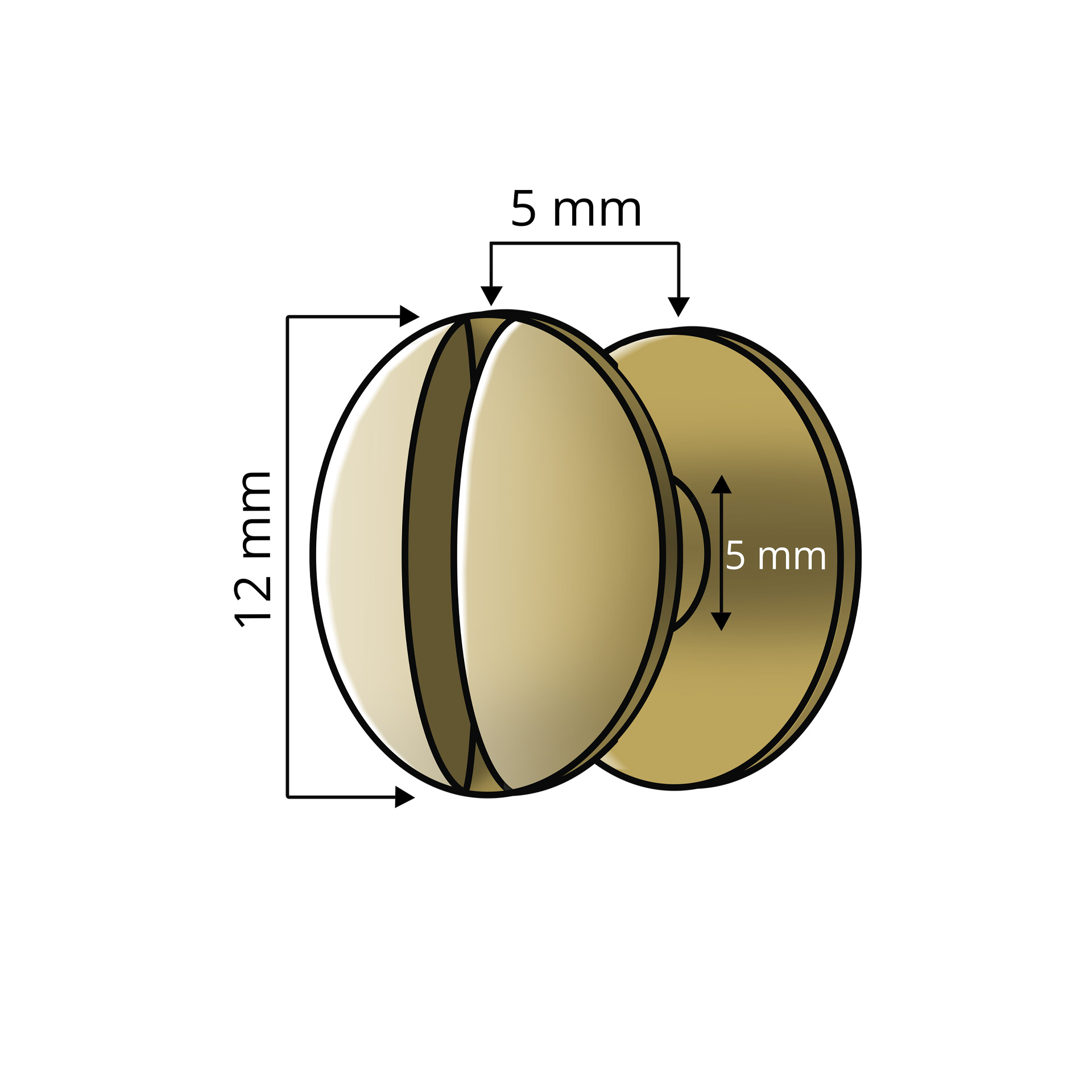 Buchschrauben - Messing, 5 mm - 1000 Stück pro VE Buchschrauben - Messing, 5 mm - 1000 Stück pro VE