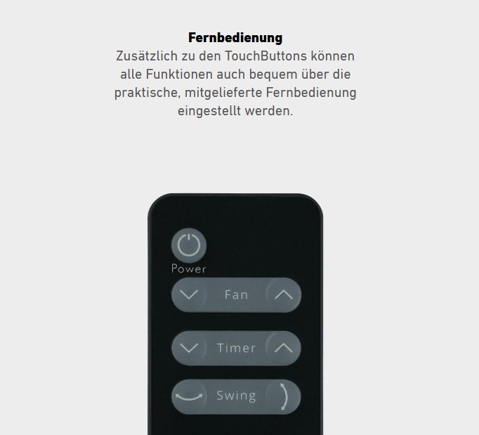 IDEAL Ventilator FAN1 | Fernbedienung
