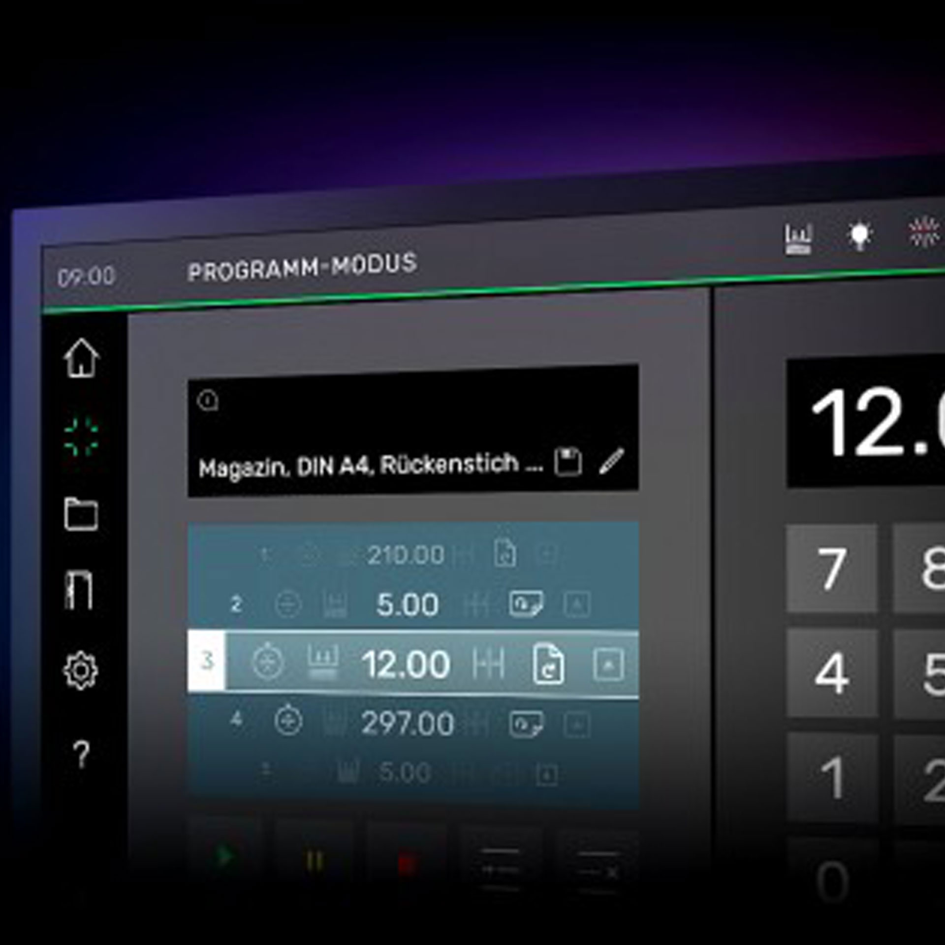 ideal the 68 stapelschneider, programmierbar_multi-touch-display