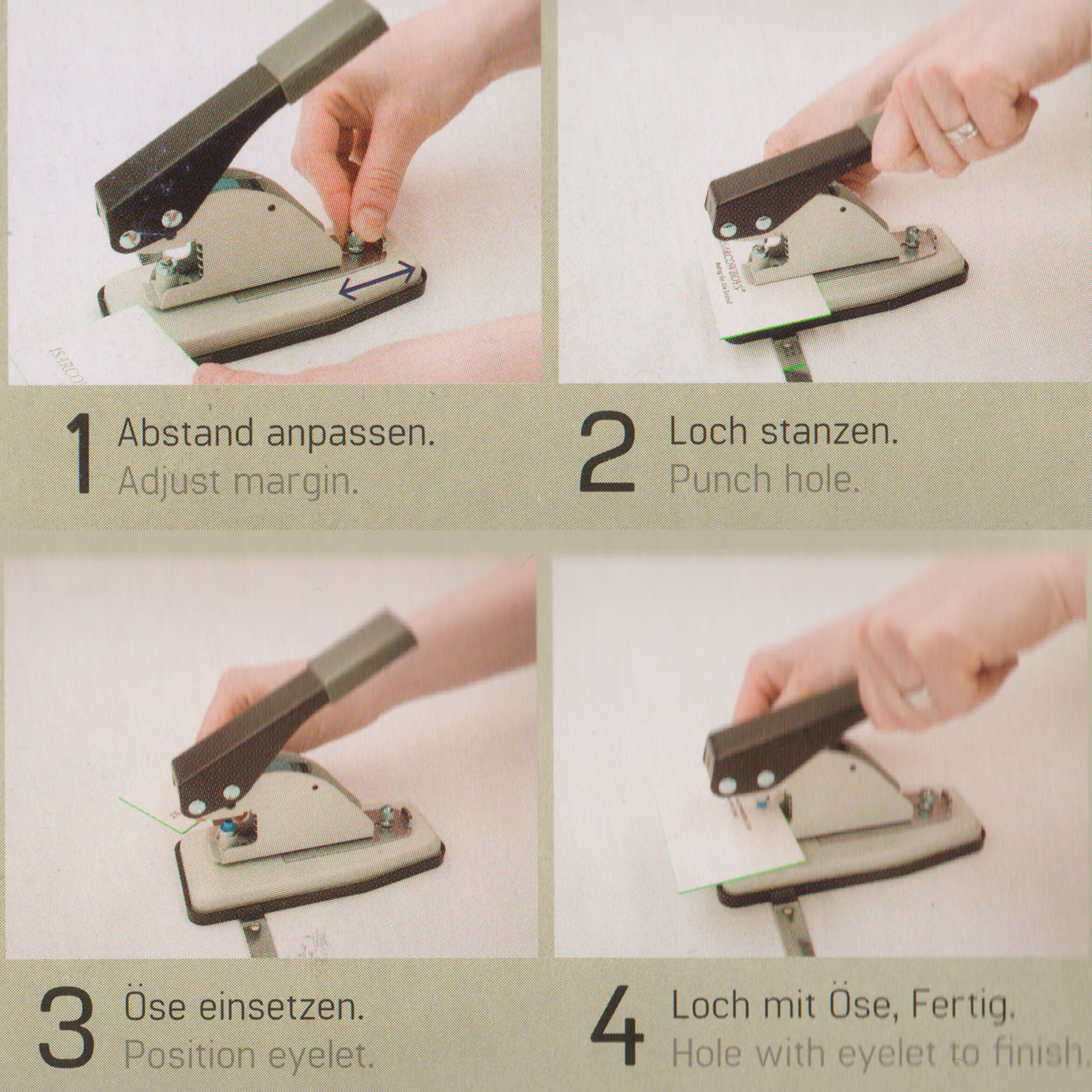Anleitung für WARRIOR Ösenstanze / Lochstanze für bis 50 Blatt (33100, 4716443001653)
