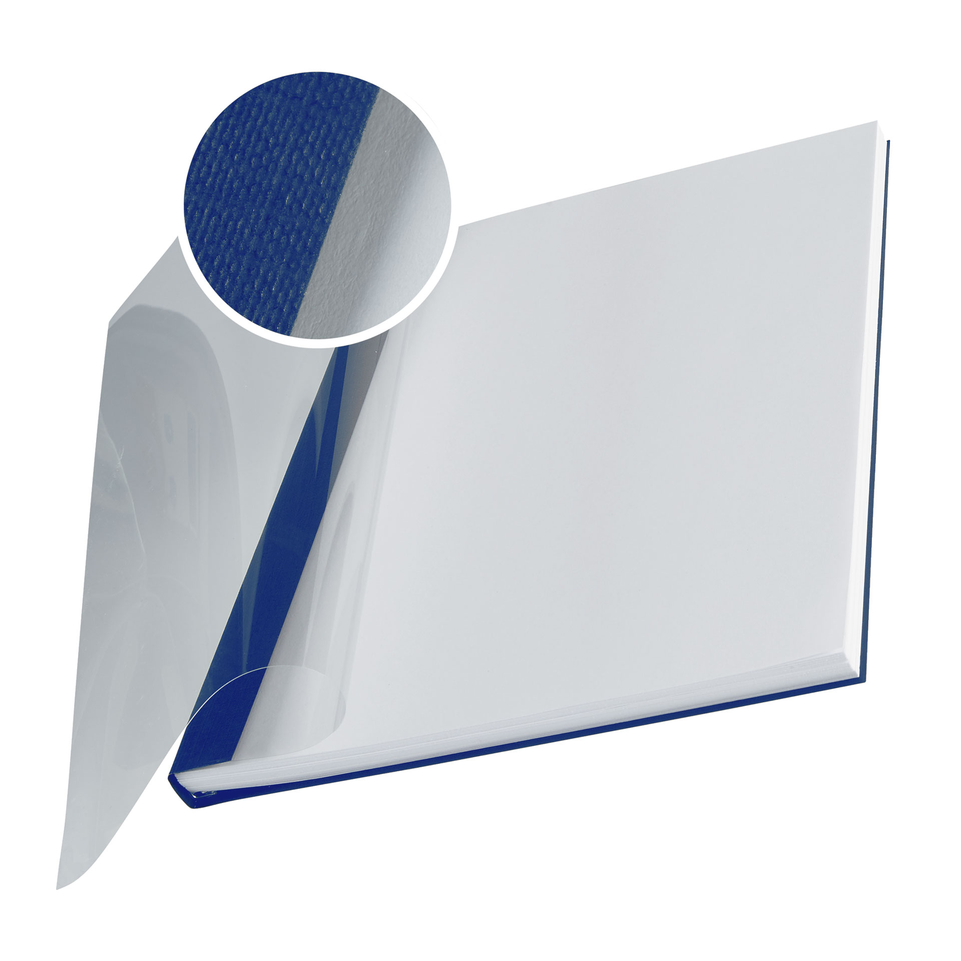 LEITZ Buchbindemappen Softcover ImpressBind [B] DIN A4, Blau, 71 bis 105 Seiten, 10,5 mm