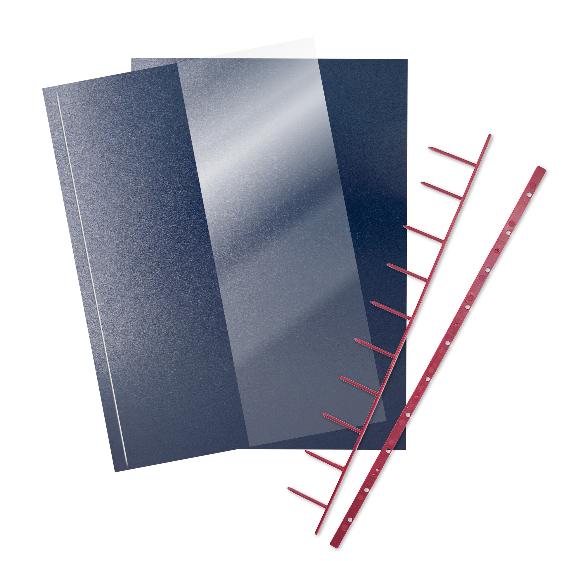 Einbanddeckel | Halb Karton - Halb Folie KRISTALLKLAR für SureBind Systeme Einbanddeckel | Halb Karton - Halb Folie KRISTALLKLAR für SureBind Systeme