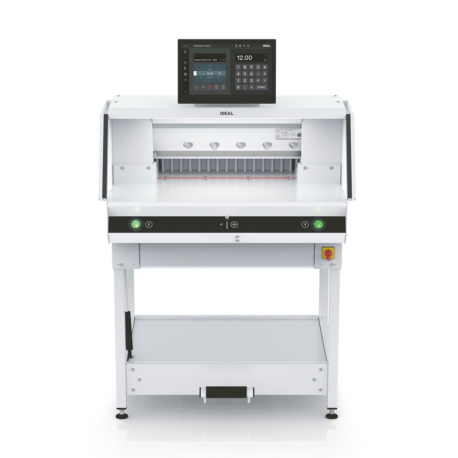 ideal the 56 und 68 lt stapelschneider, programmierbar-frontansicht ideal the 56 und 68 lt stapelschneider, programmierbar - frontansicht