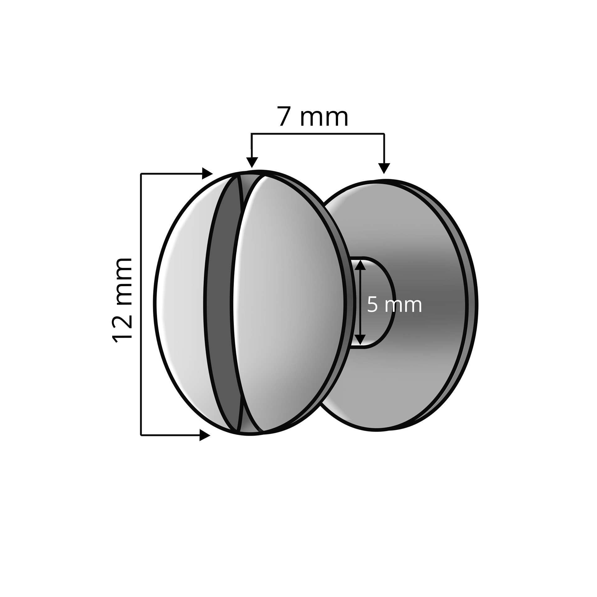 Buchschrauben - Nickel, 7 mm - 1000 Stück pro VE Buchschrauben - Nickel, 7 mm - 1000 Stück pro VE