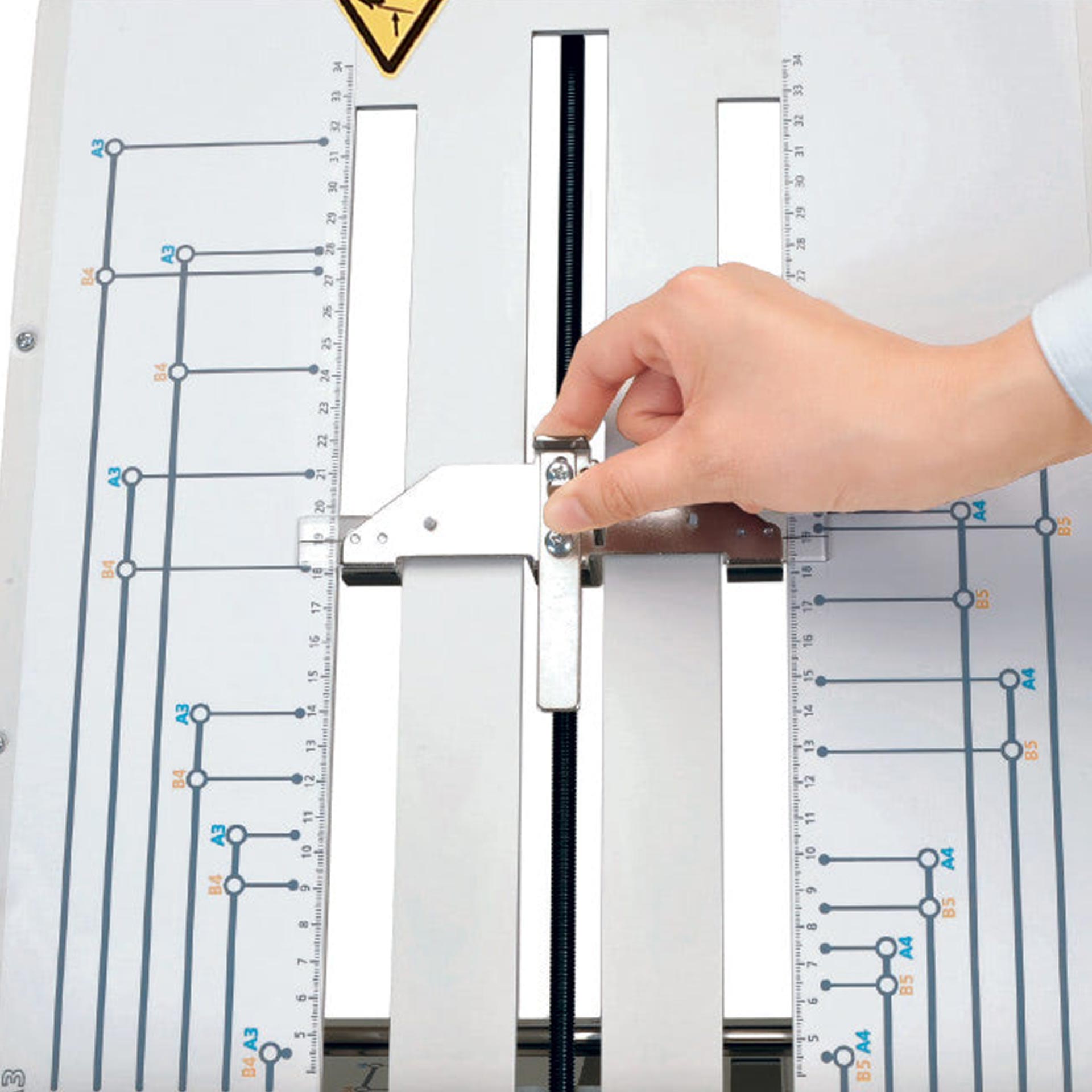 ideal 8335 falzmaschine-ansicht papieranschlaege ideal 8335 falzmaschine-ansicht der einzelnen papieranschlaege