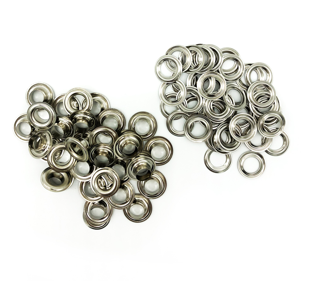 Ösen für DUO Ösenpresse, 6 mm, Eisen vernickelt Ösen für DUO Ösenpresse, 6 mm, Eisen vernickelt